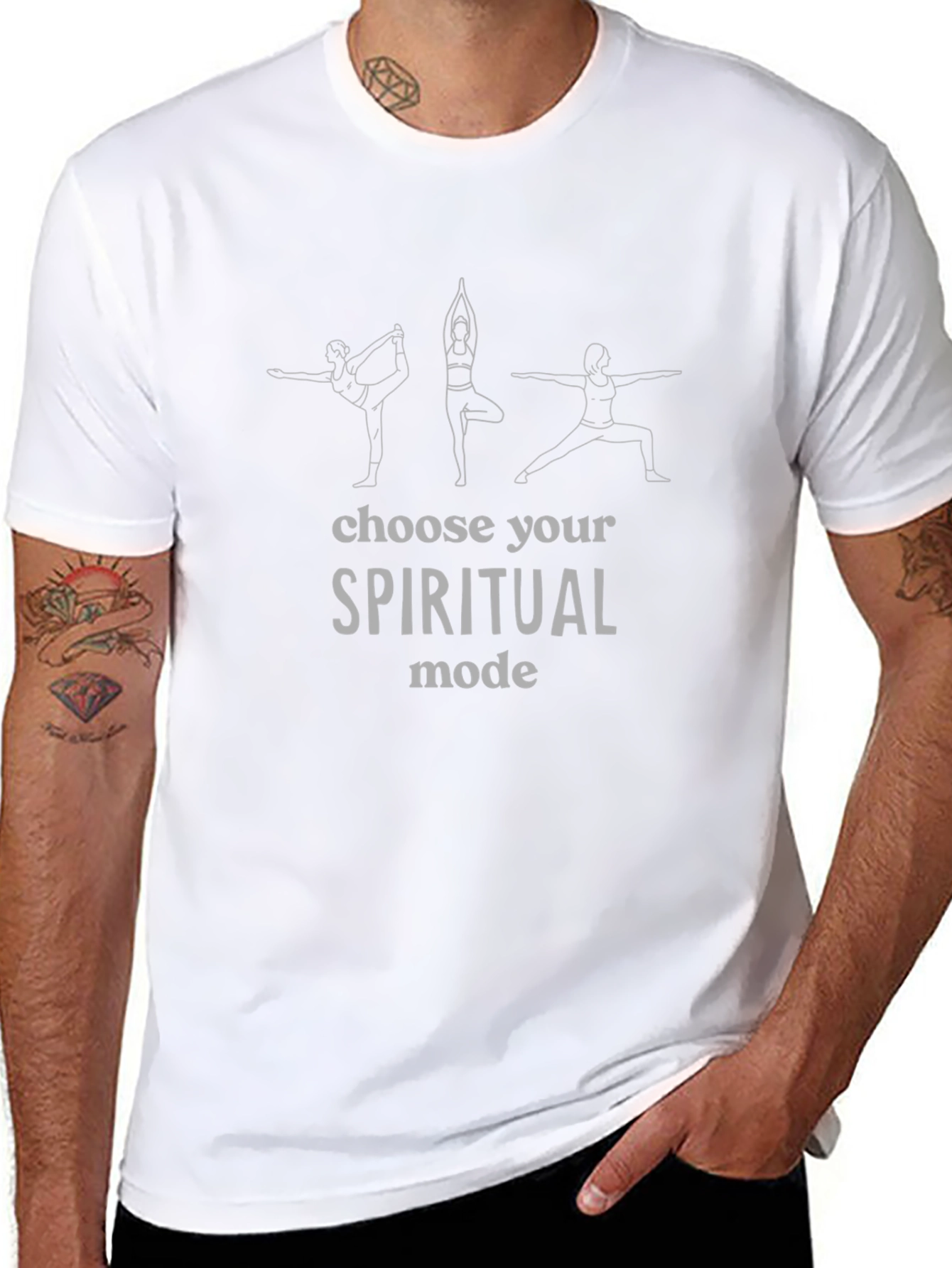 Spiritual Mode Yoga T-Shirt - Choose Your Pose!