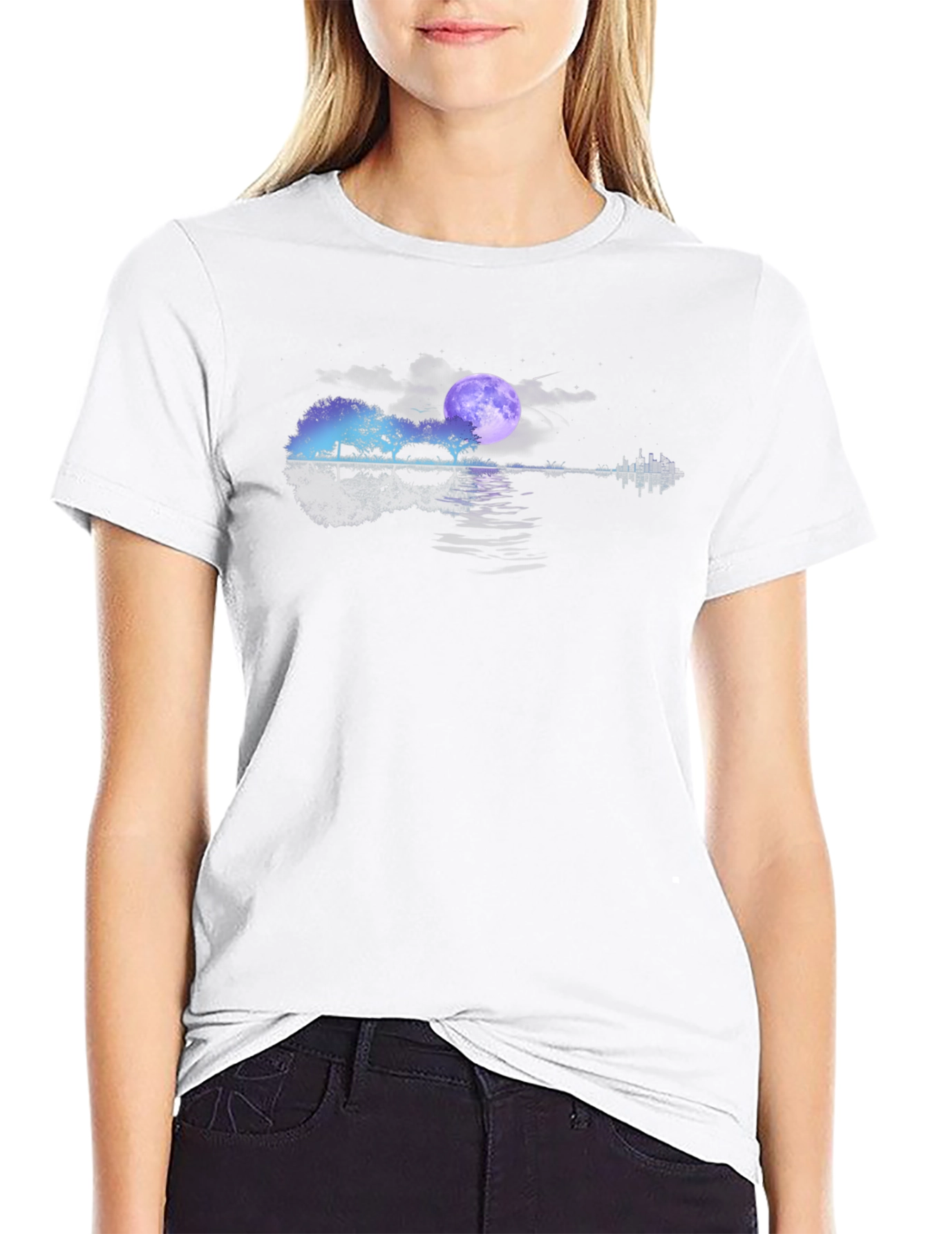 Guitar Landscape Graphic Tee
