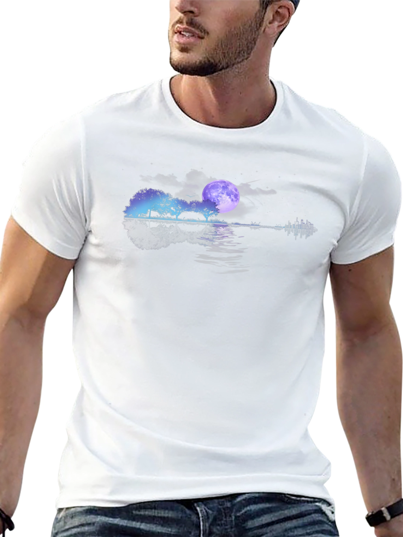 Guitar Landscape Graphic Tee