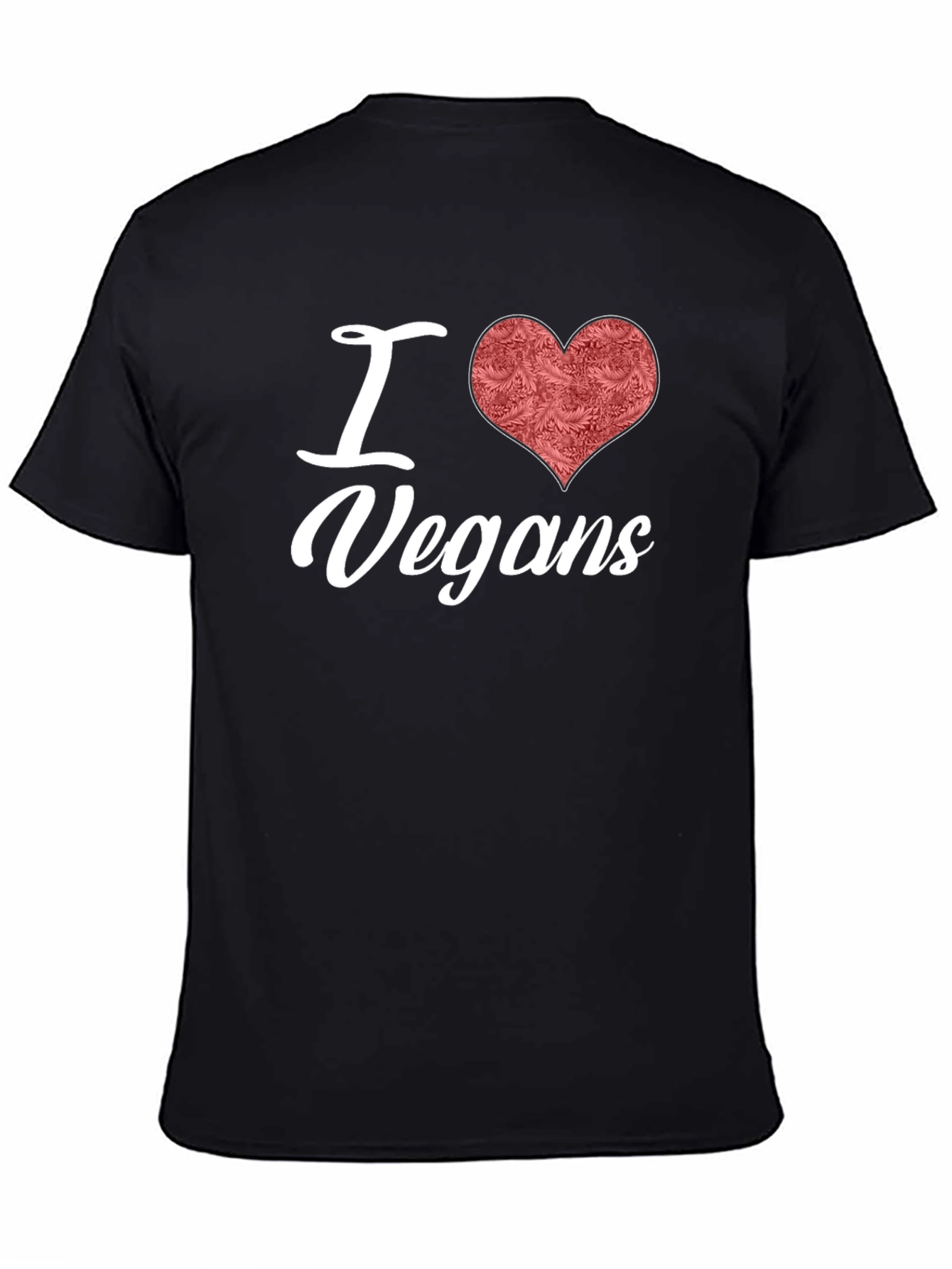 I Heart Vegans Graphic Tee - Black