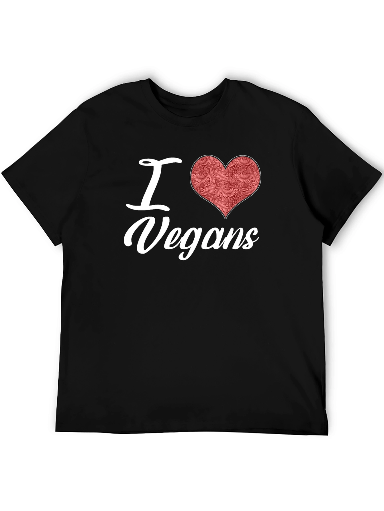 I Heart Vegans Graphic Tee - Black
