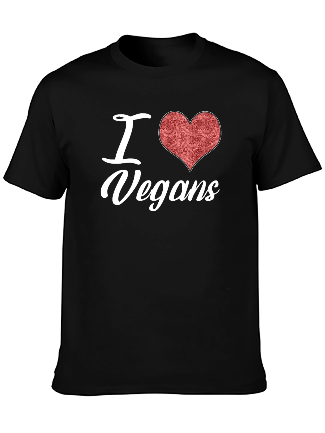 I Heart Vegans Graphic Tee - Black
