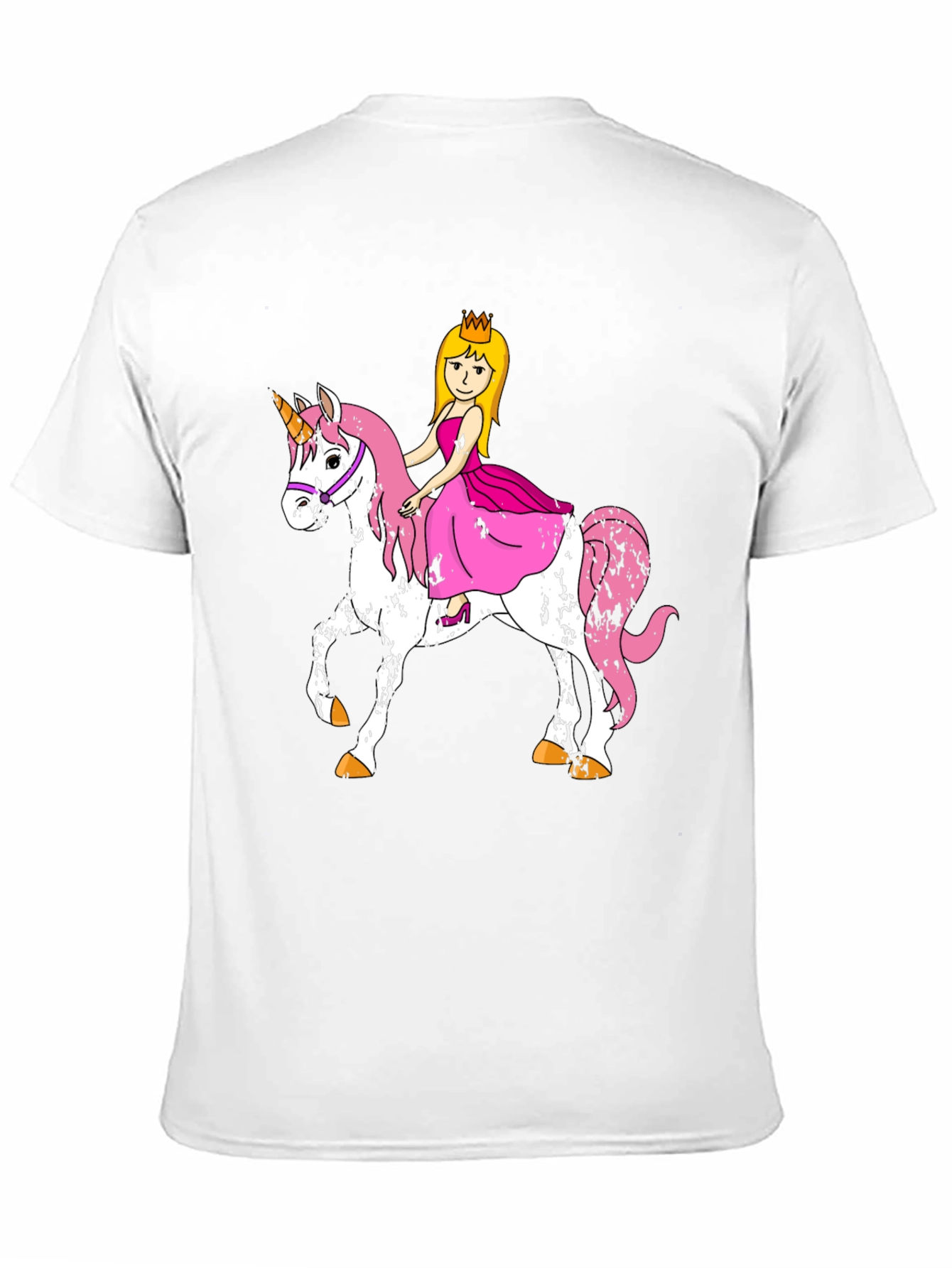 Princess Riding Unicorn Graphic T-Shirt