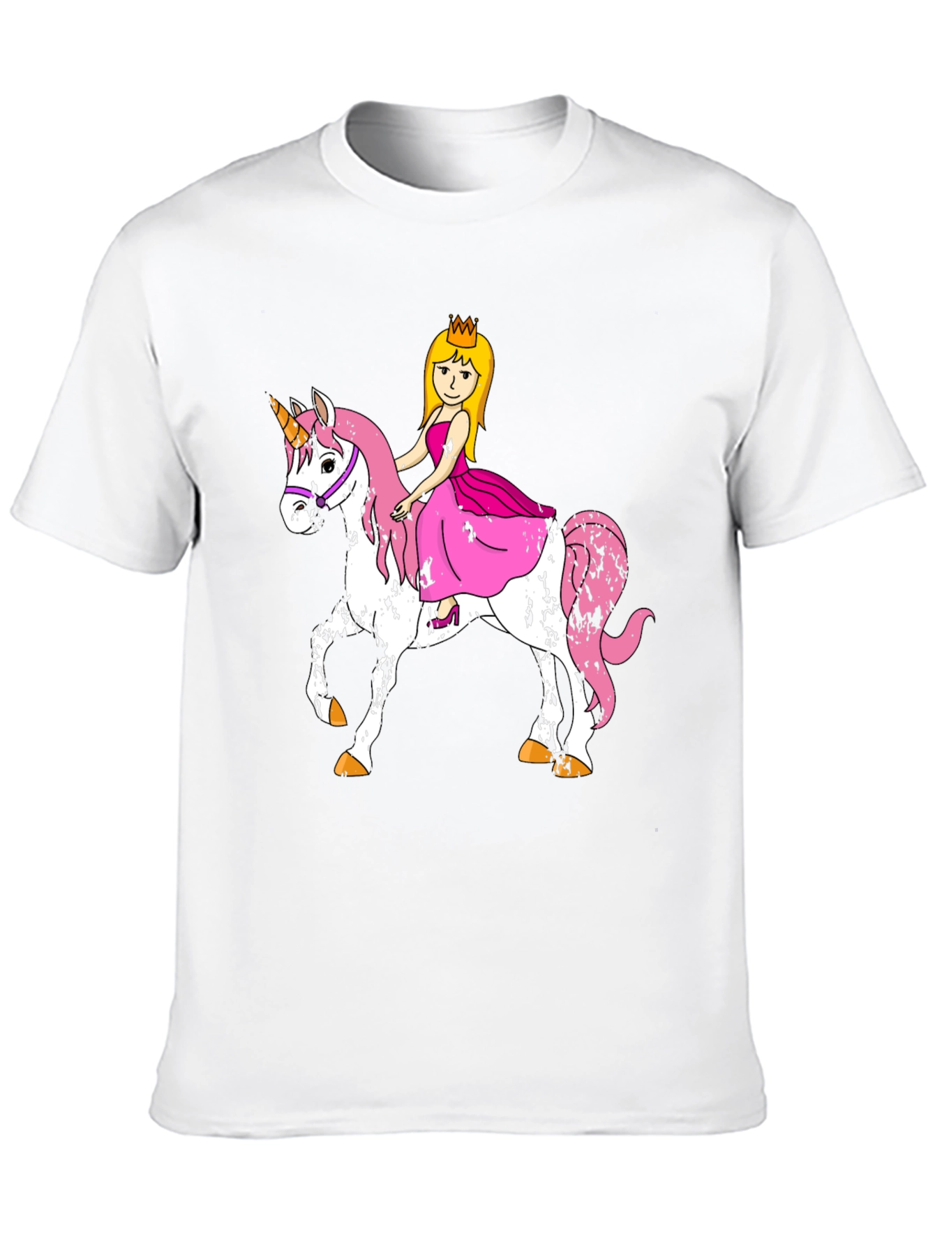 Princess Riding Unicorn Graphic T-Shirt