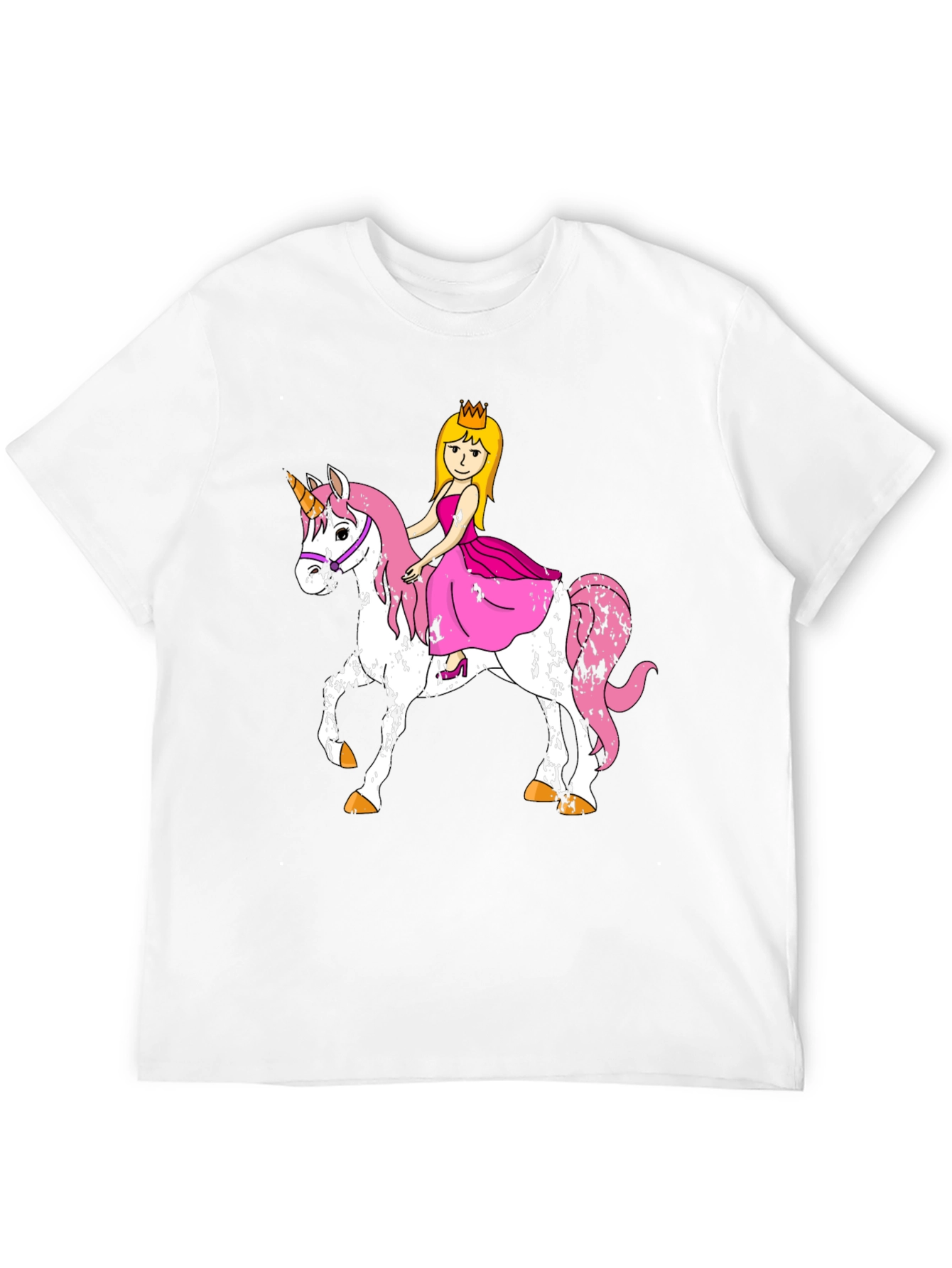Princess Riding Unicorn Graphic T-Shirt