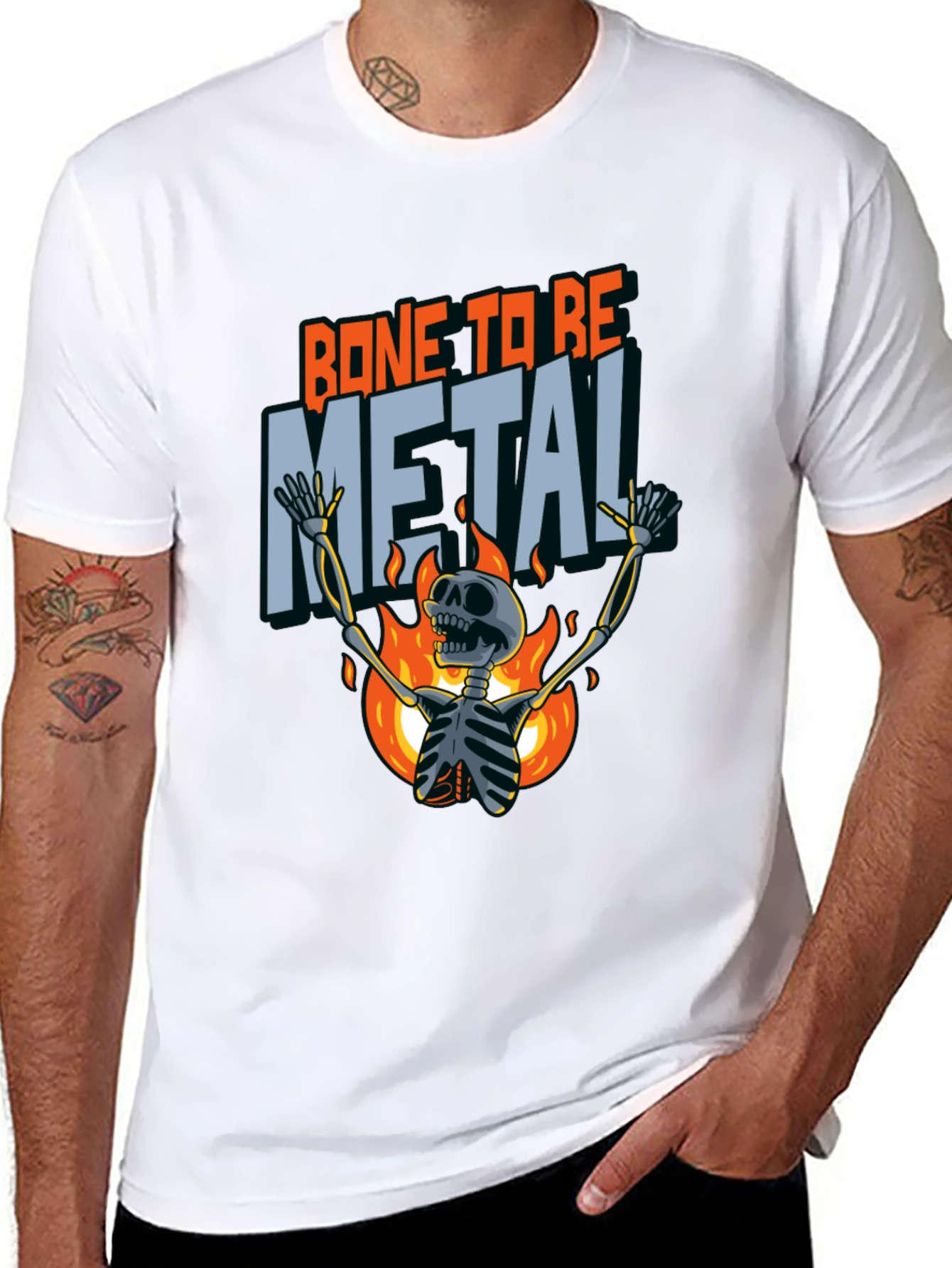 Bone To Be Metal Skeleton T-Shirt