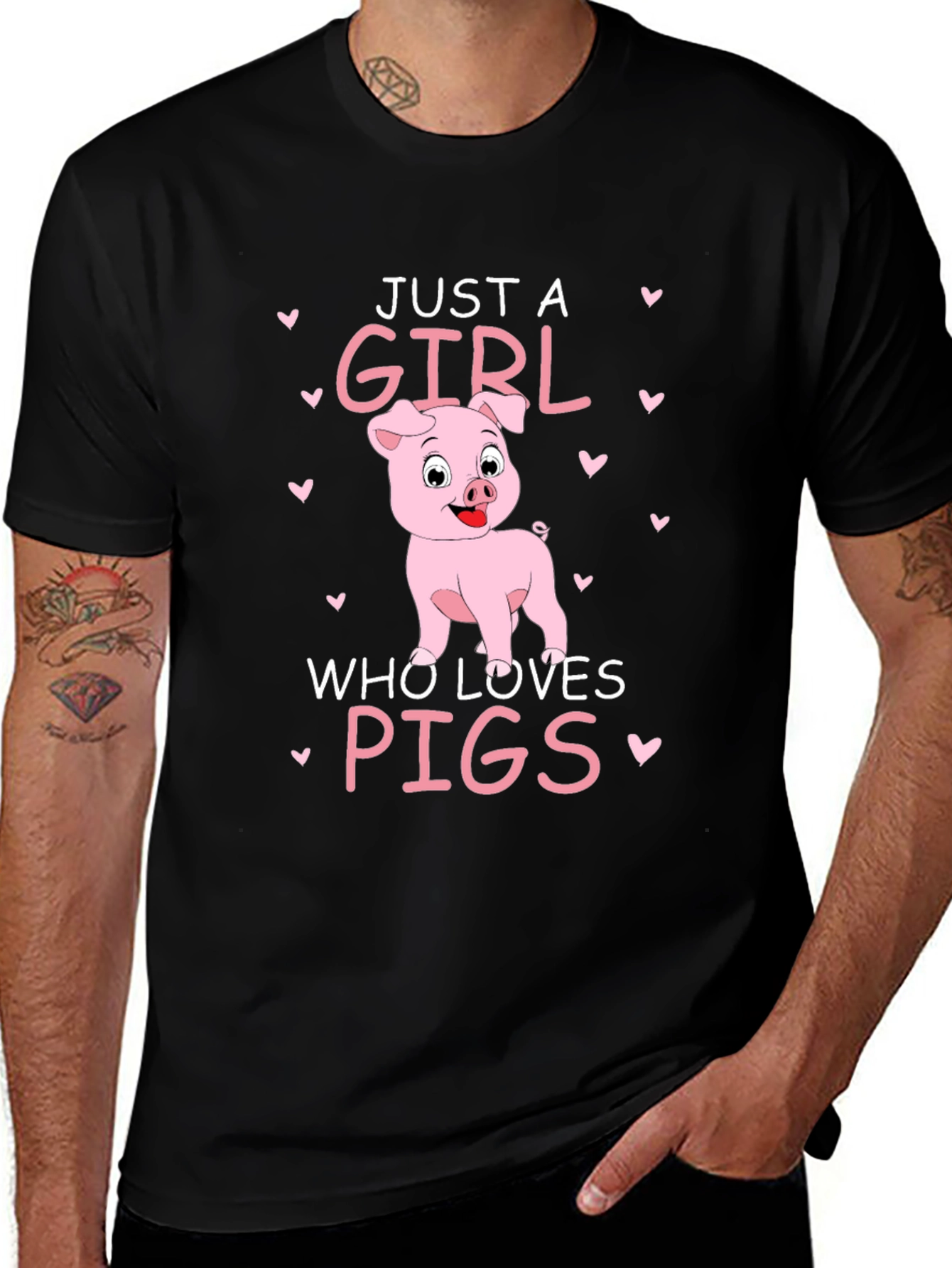 Just A Girl Who Loves Pigs T-Shirt