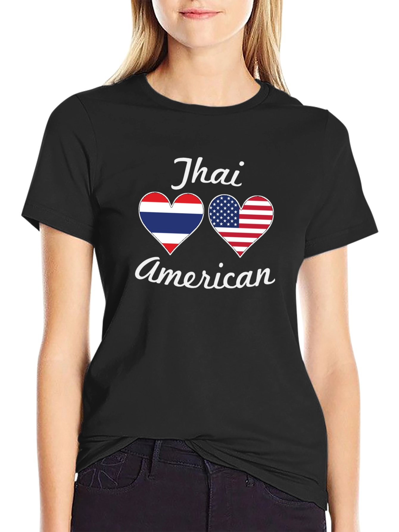 Thai American Heart Flag T-Shirt