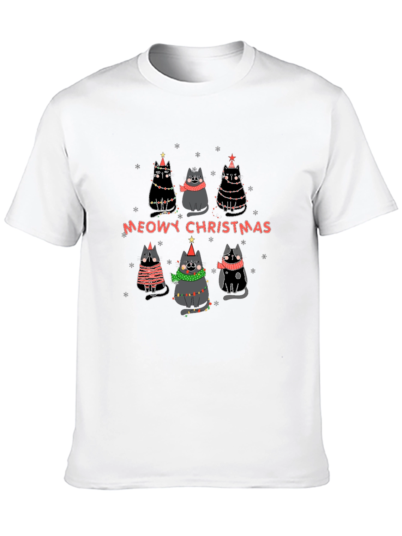 Meowy Christmas Cat T-Shirt