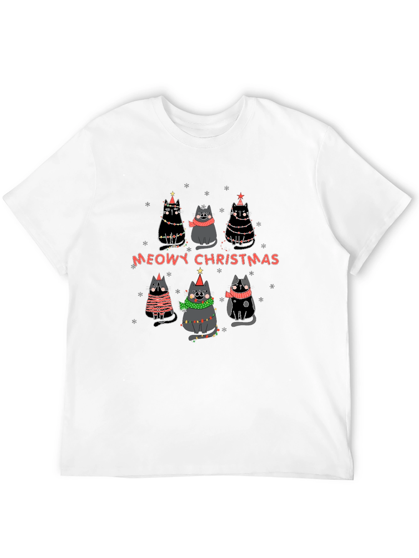Meowy Christmas Cat T-Shirt