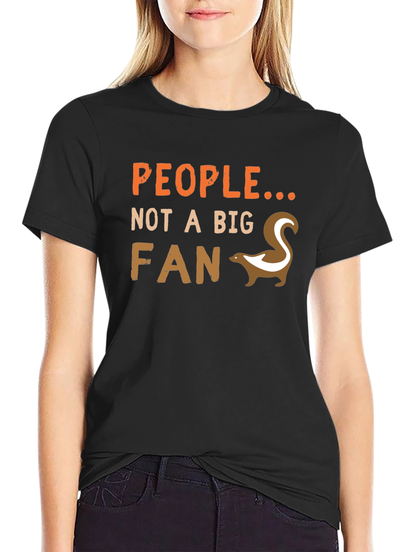 People Not A Big Fan Skunk Graphic Tee