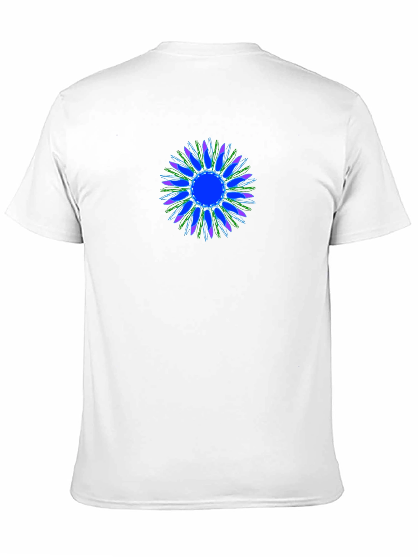 Abstract Floral Graphic Tee - Black