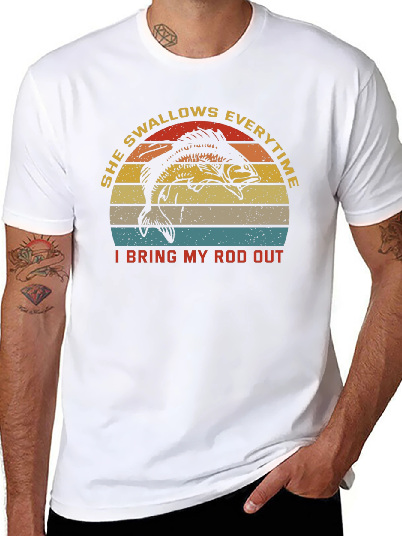 She Swallows Everytime Fishing T-Shirt