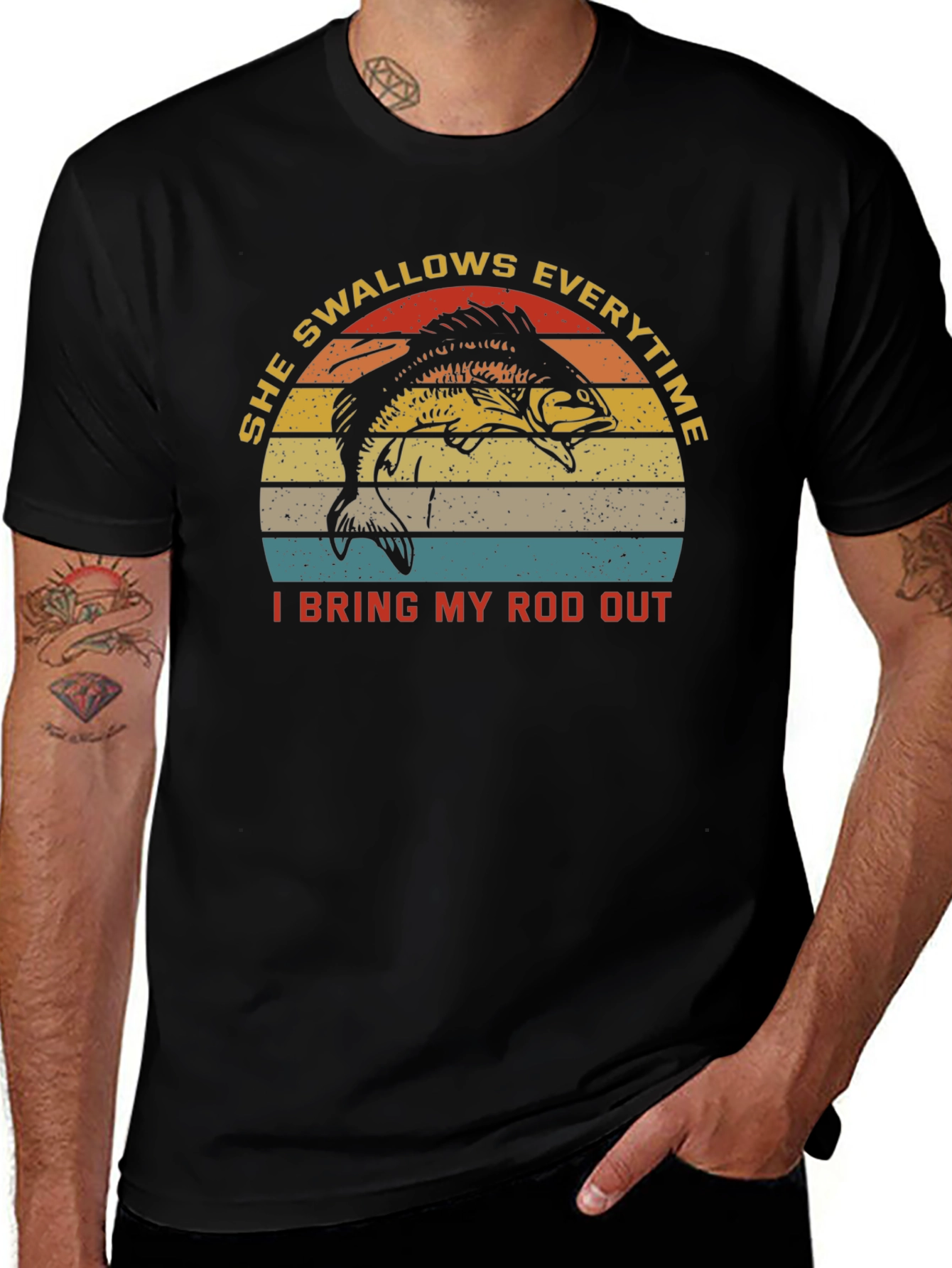 She Swallows Everytime Fishing T-Shirt