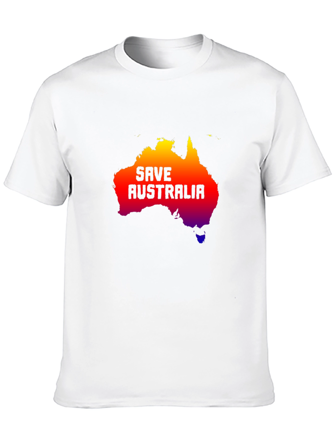 Save Australia Graphic Tee - Black Cotton T-Shirt