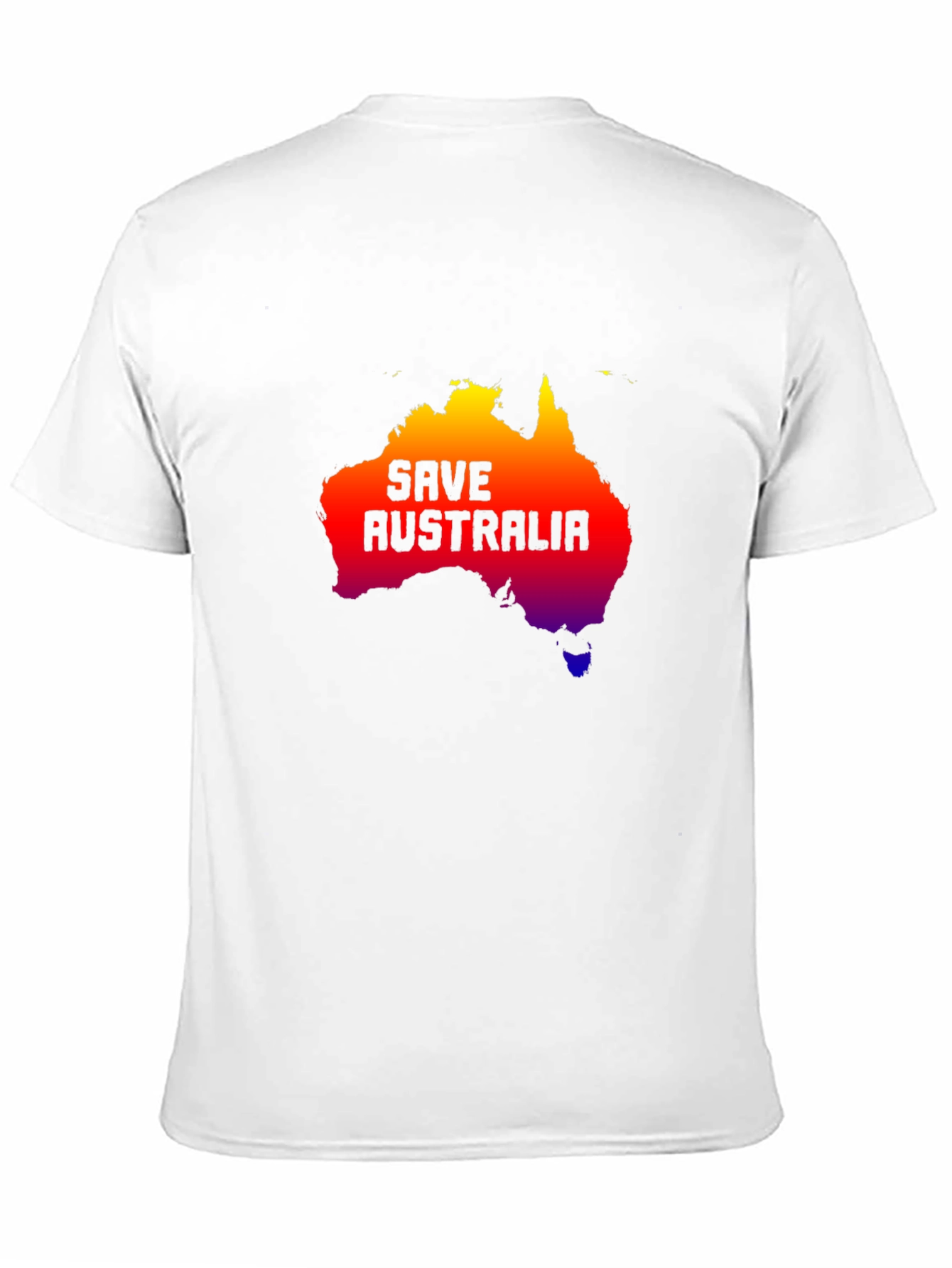 Save Australia Graphic Tee - Black Cotton T-Shirt