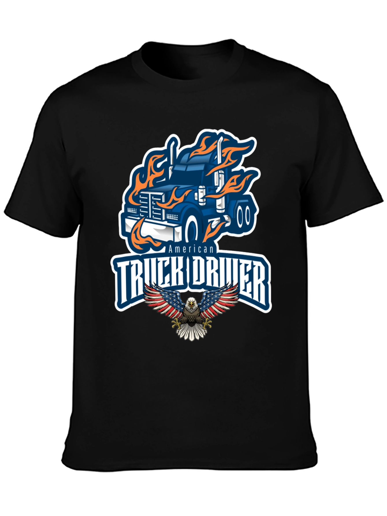 American Truck Driver Graphic Tee