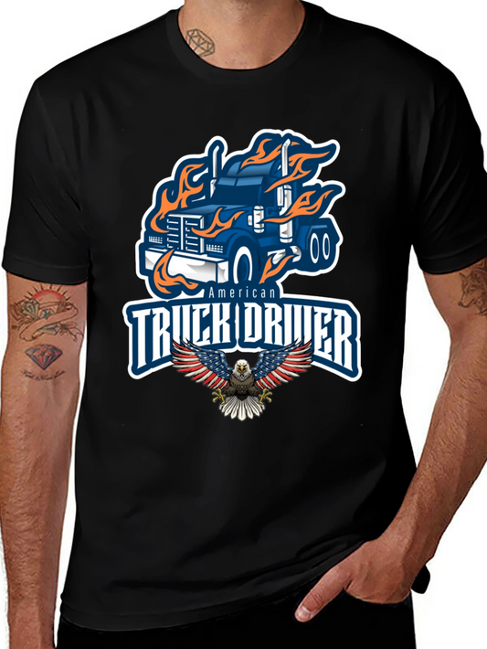 American Truck Driver Graphic Tee