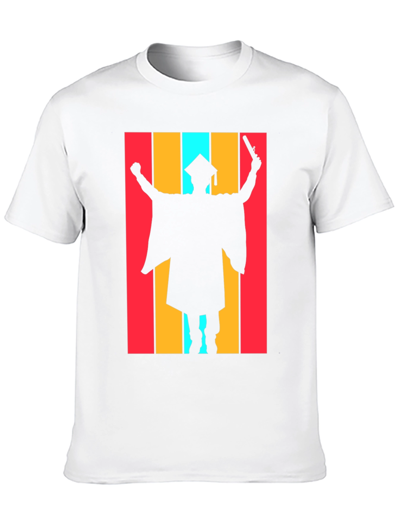 Graduation Silhouette Black T-Shirt