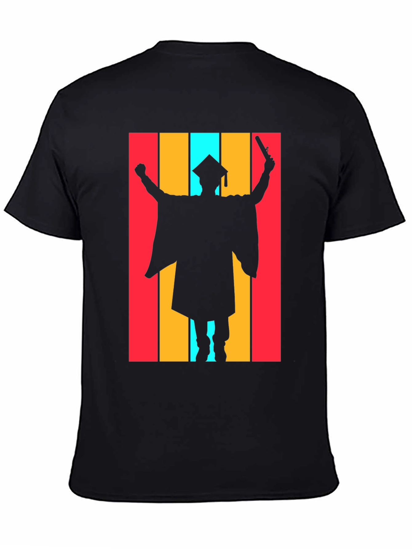 Graduation Silhouette Black T-Shirt