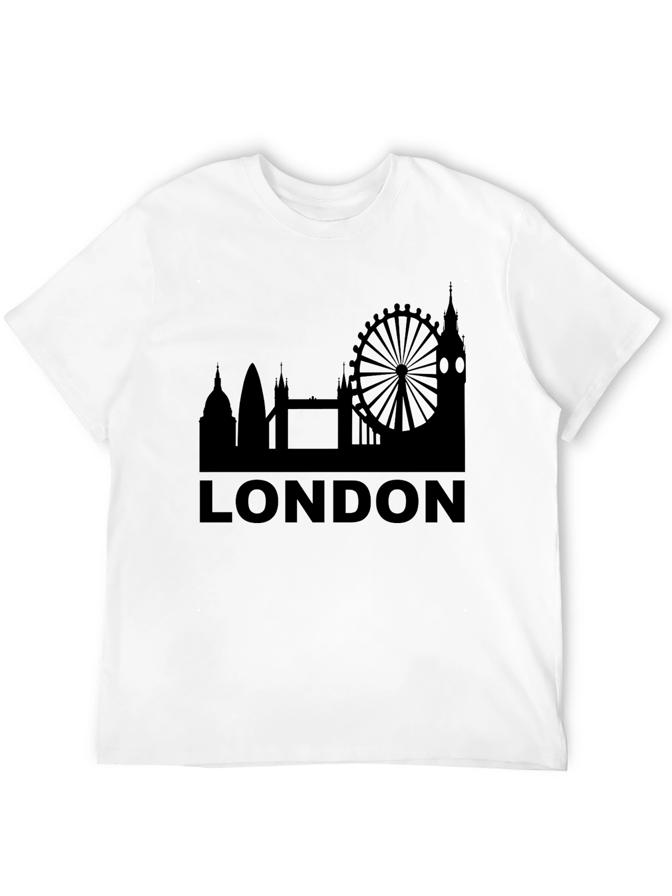 London Skyline Black T-Shirt