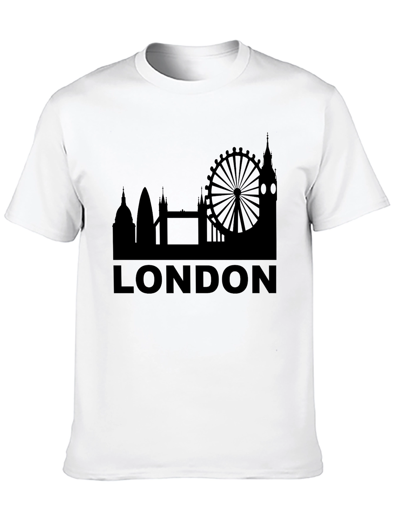 London Skyline Black T-Shirt