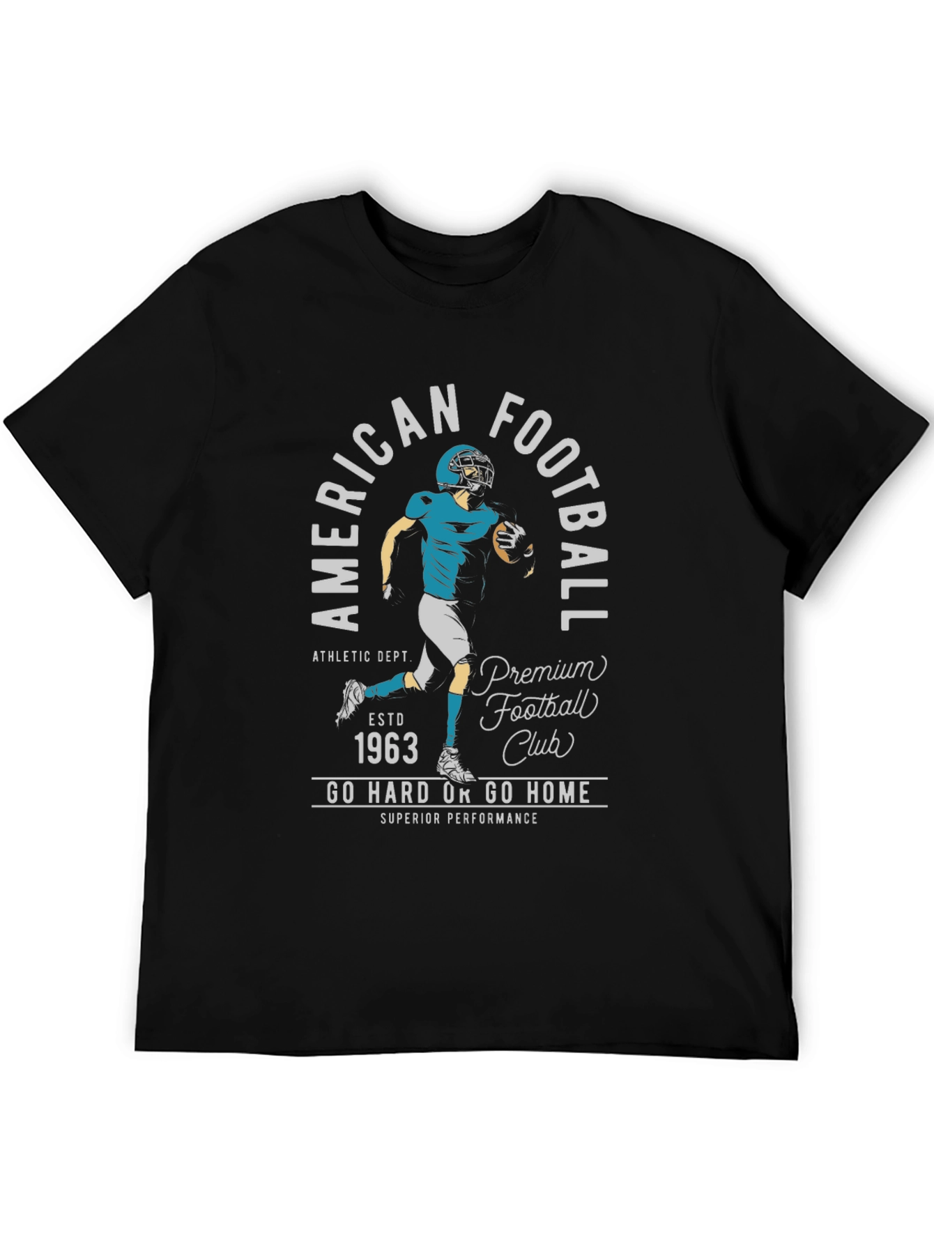 American Football Club Black Graphic T-Shirt