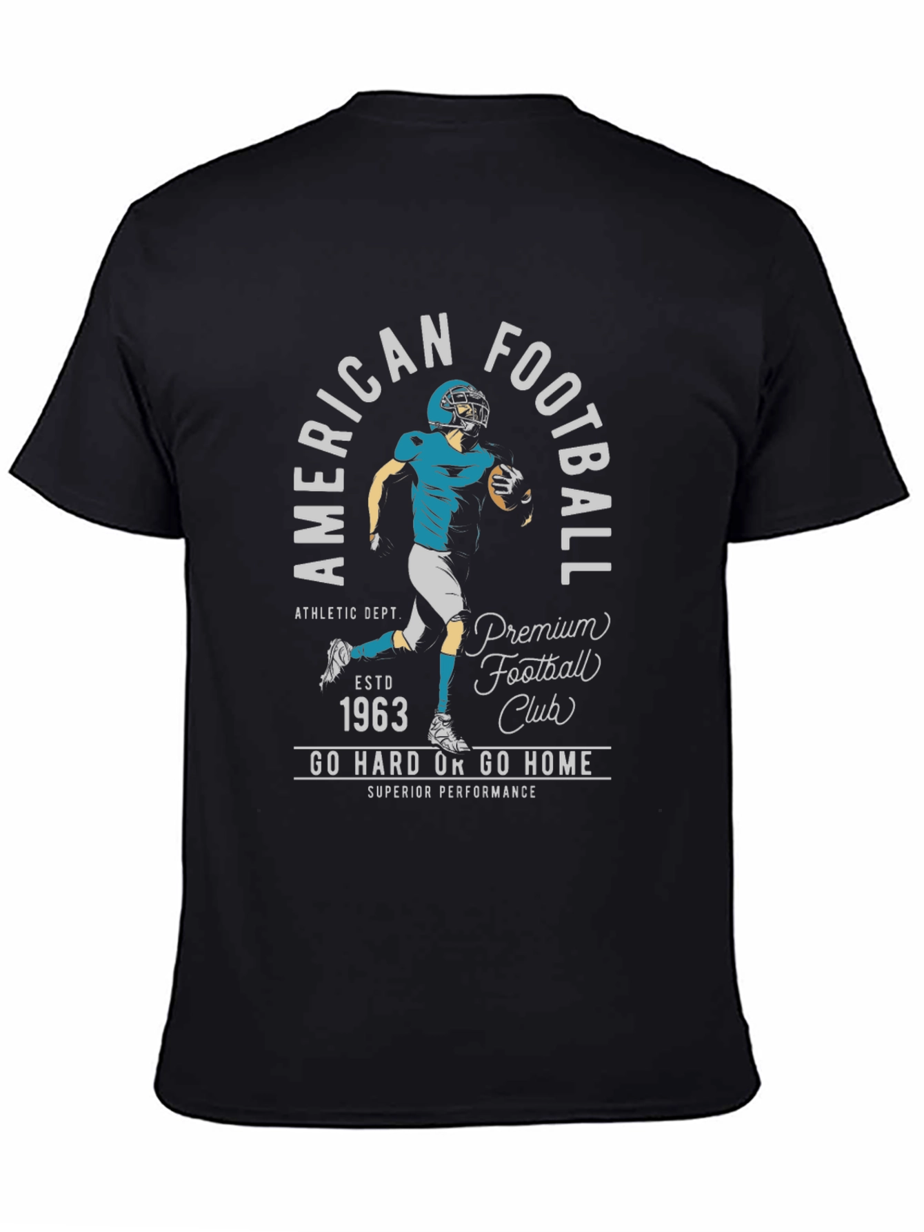 American Football Club Black Graphic T-Shirt