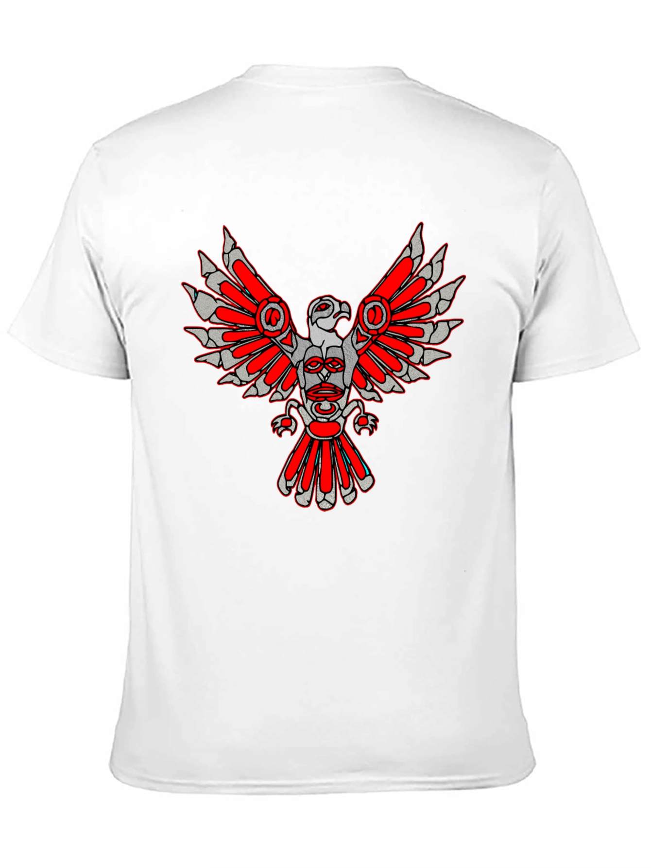 Tribal Eagle Graphic Tee - Black
