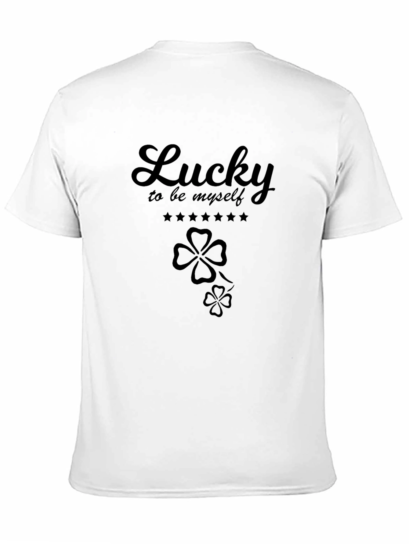 Lucky to be Myself Graphic Tee - Black