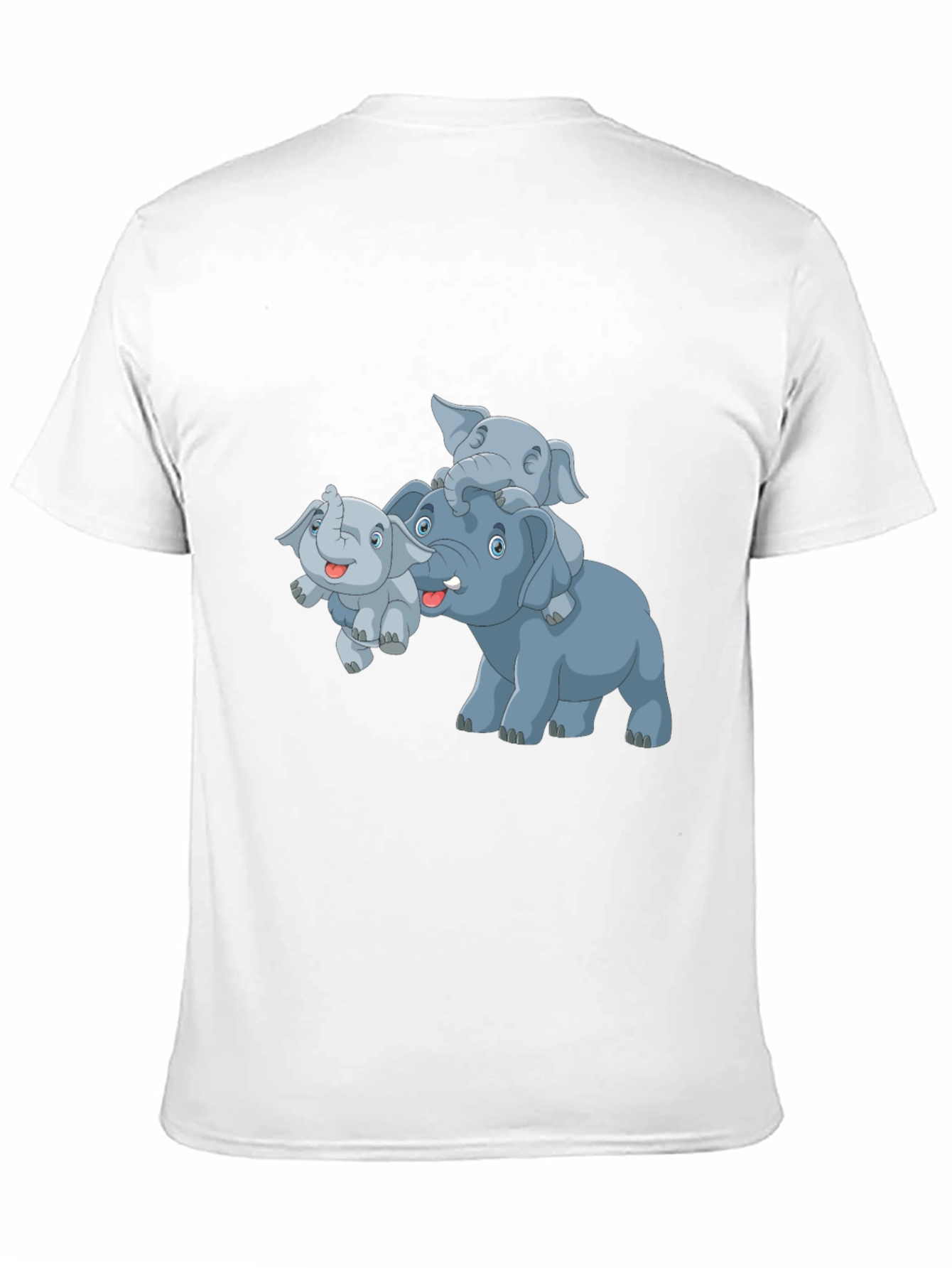 Elephant Family Cartoon T-Shirt