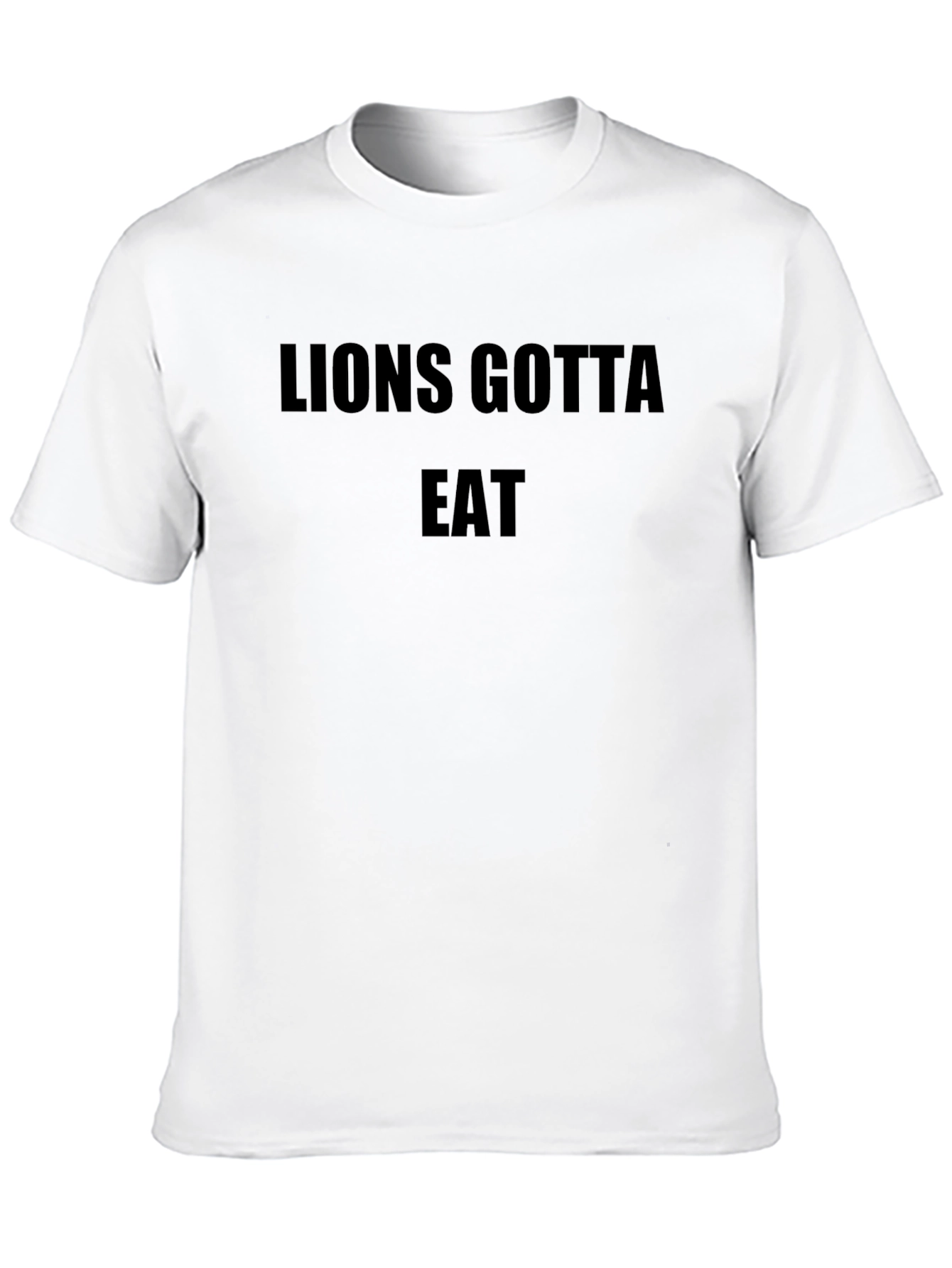 Lions Gotta Eat Black Graphic Tee - Mens