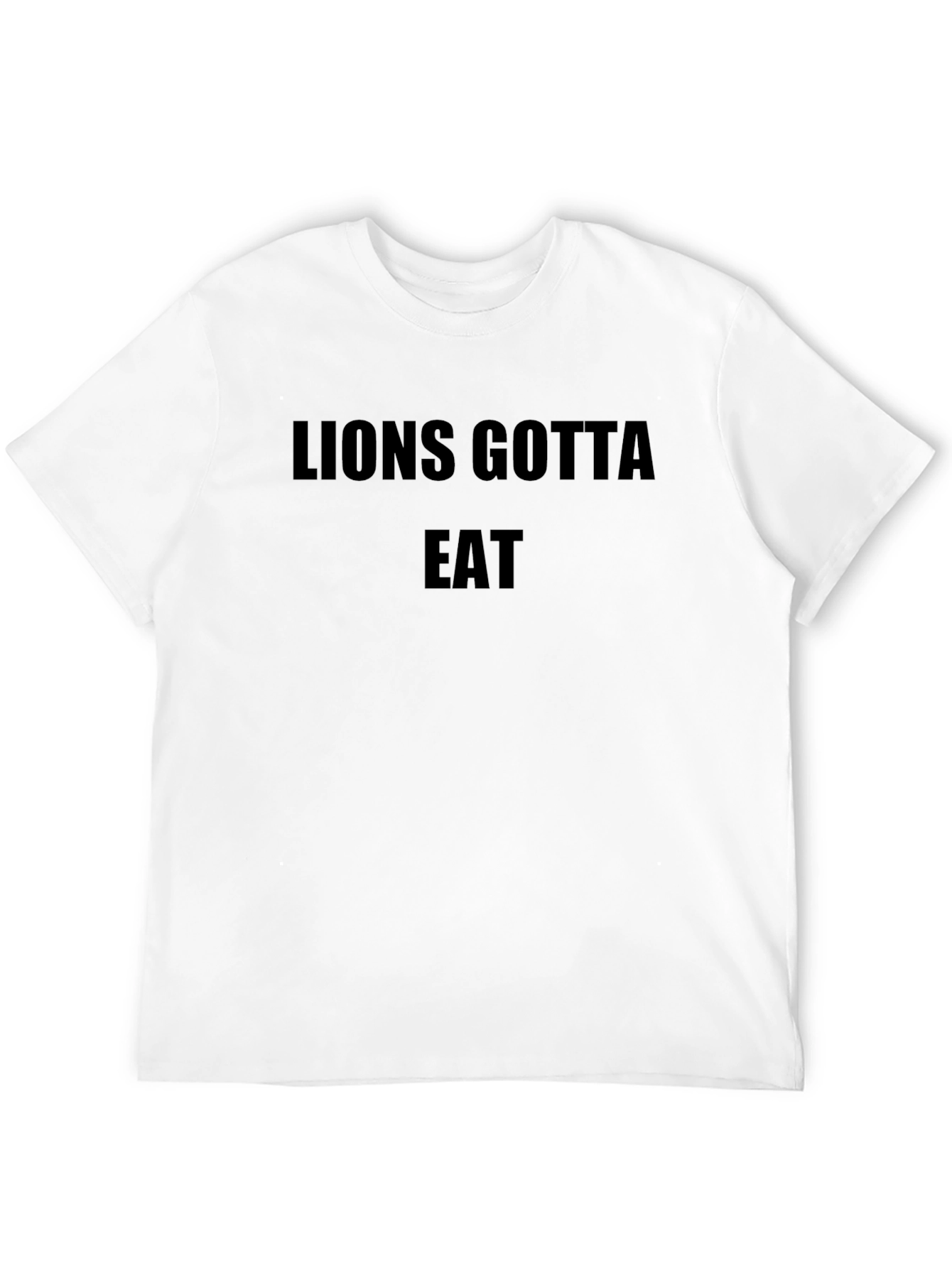 Lions Gotta Eat Black Graphic Tee - Mens