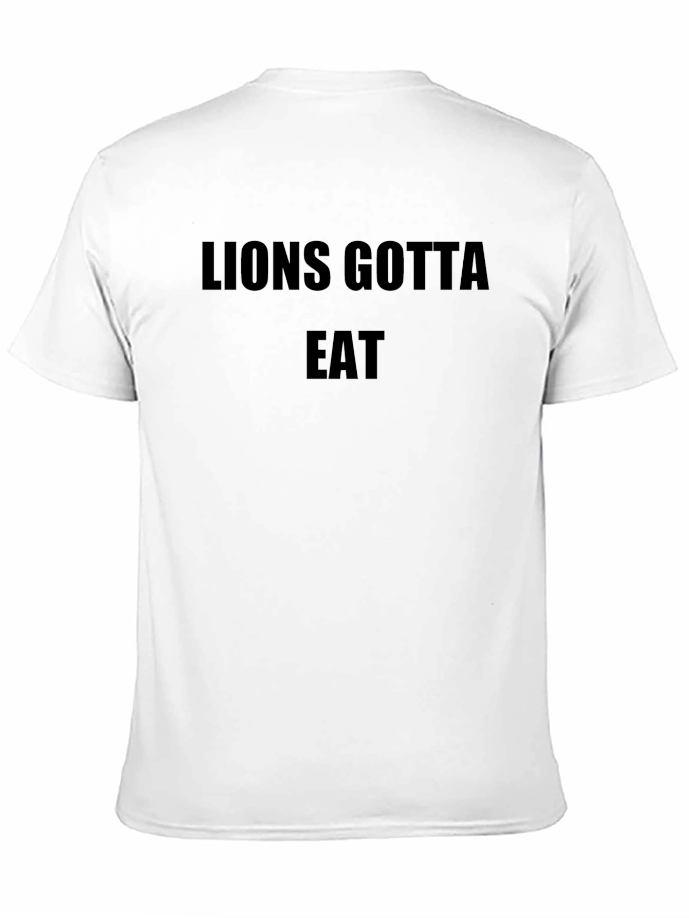 Lions Gotta Eat Black Graphic Tee - Mens