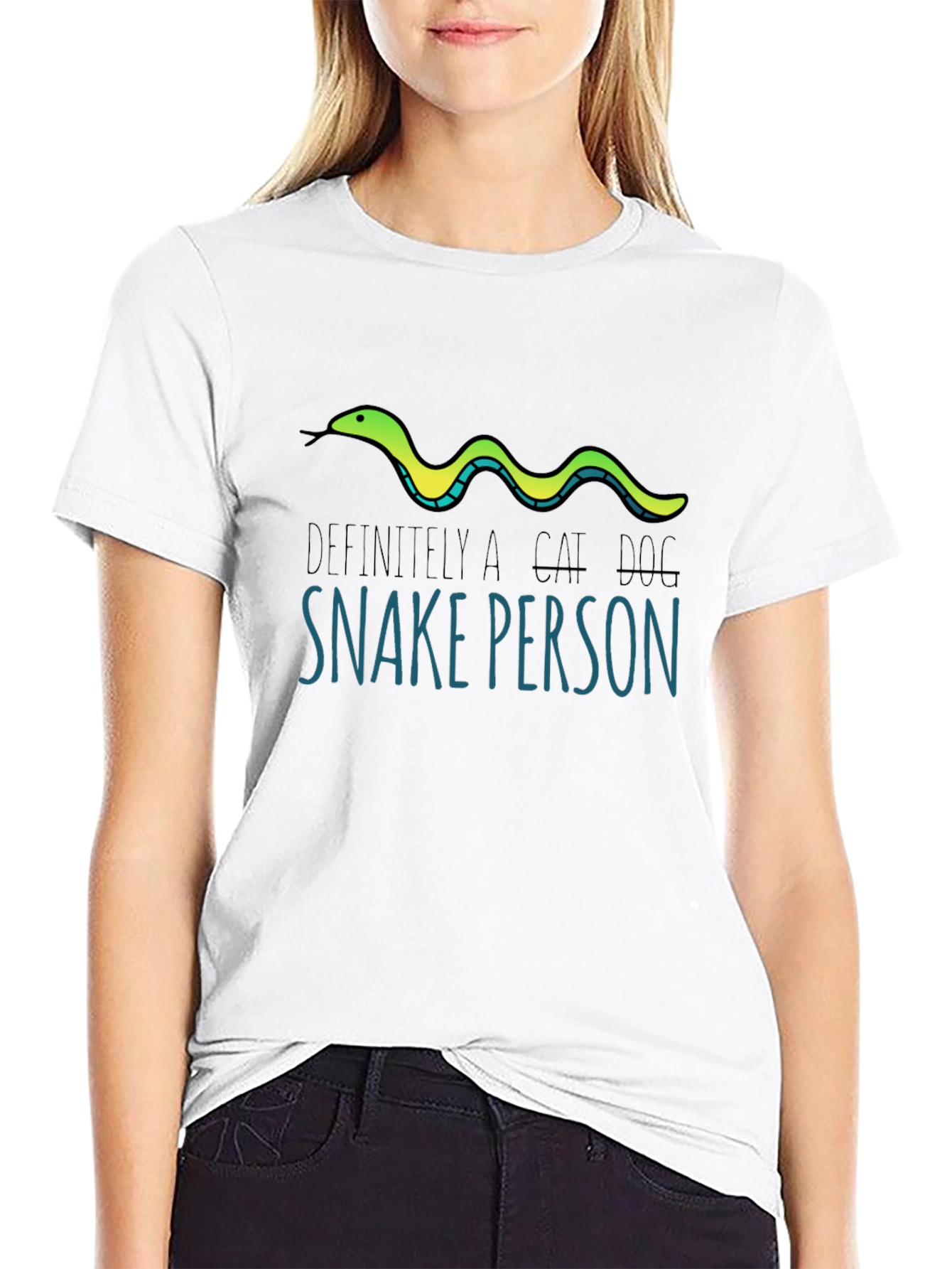 Funny Snake Person T-Shirt - Quirky Animal Lover Tee