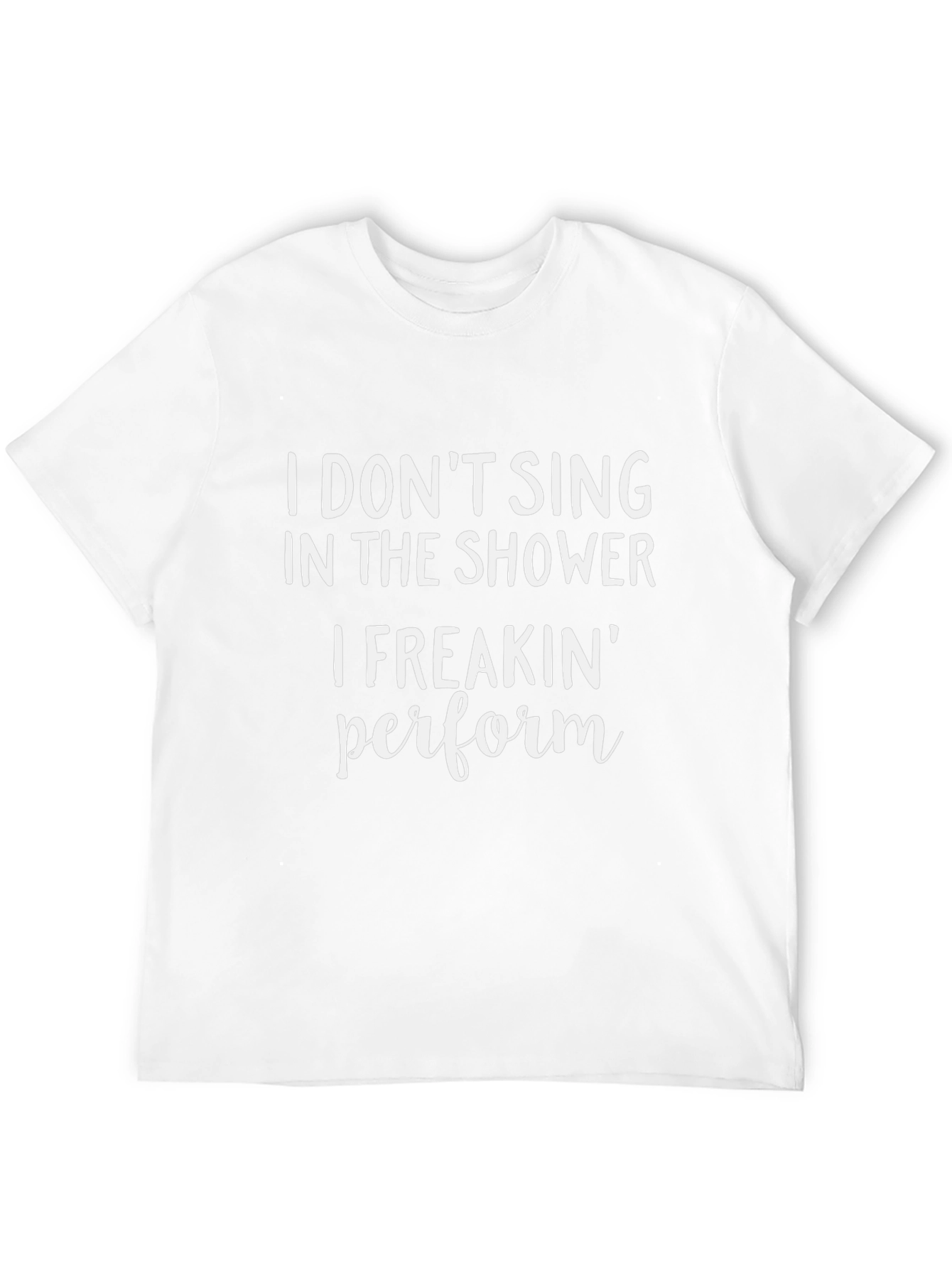 Funny Shower Performer Graphic T-Shirt