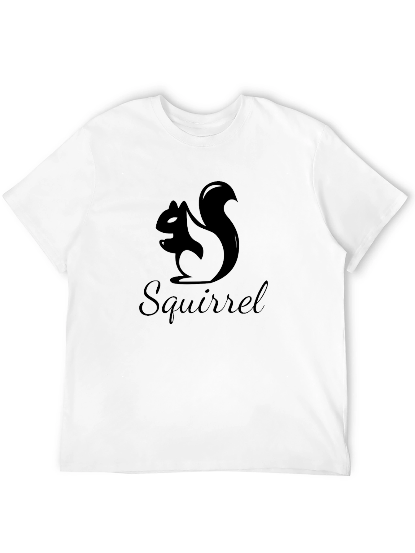 Squirrel Graphic Black T-Shirt
