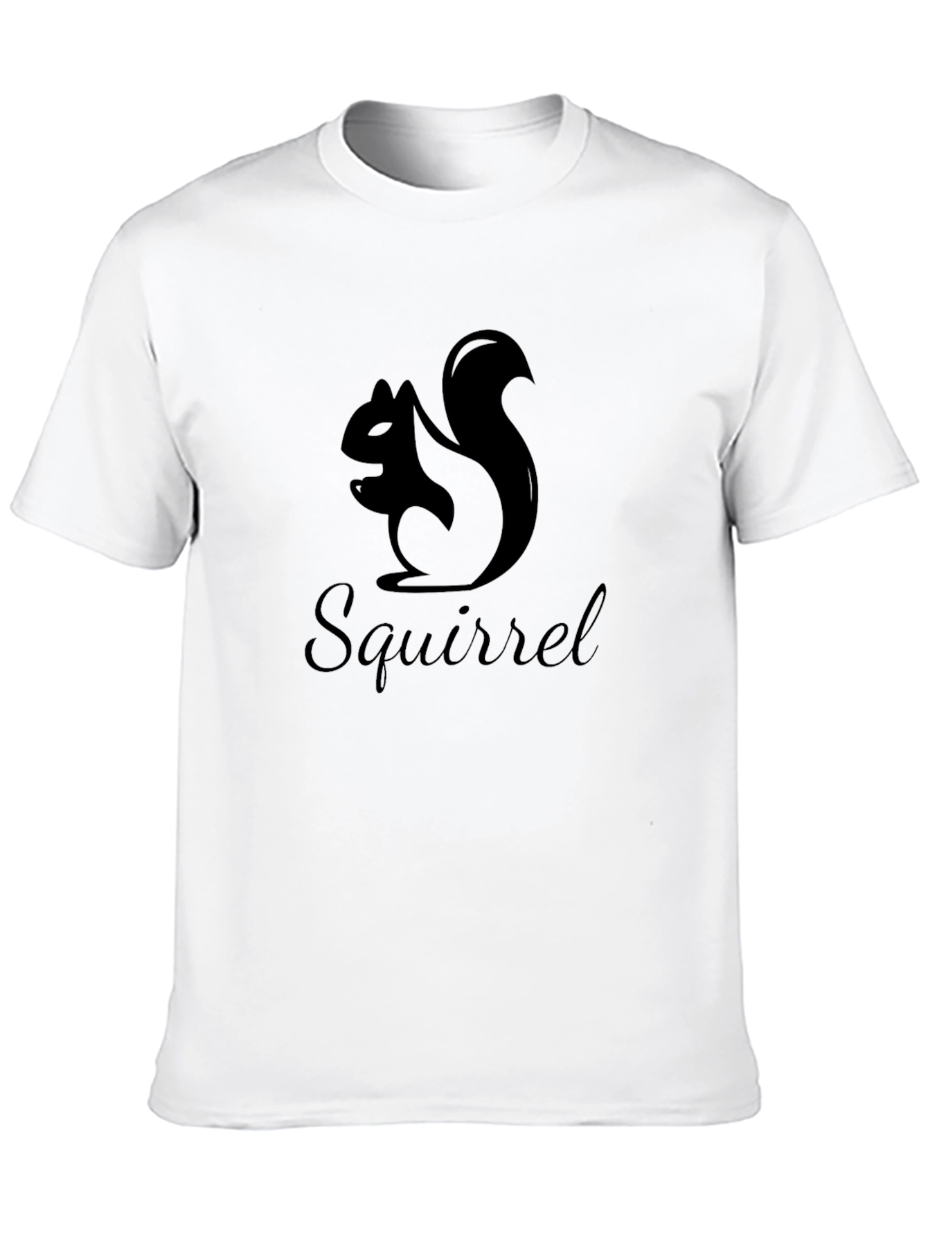 Squirrel Graphic Black T-Shirt