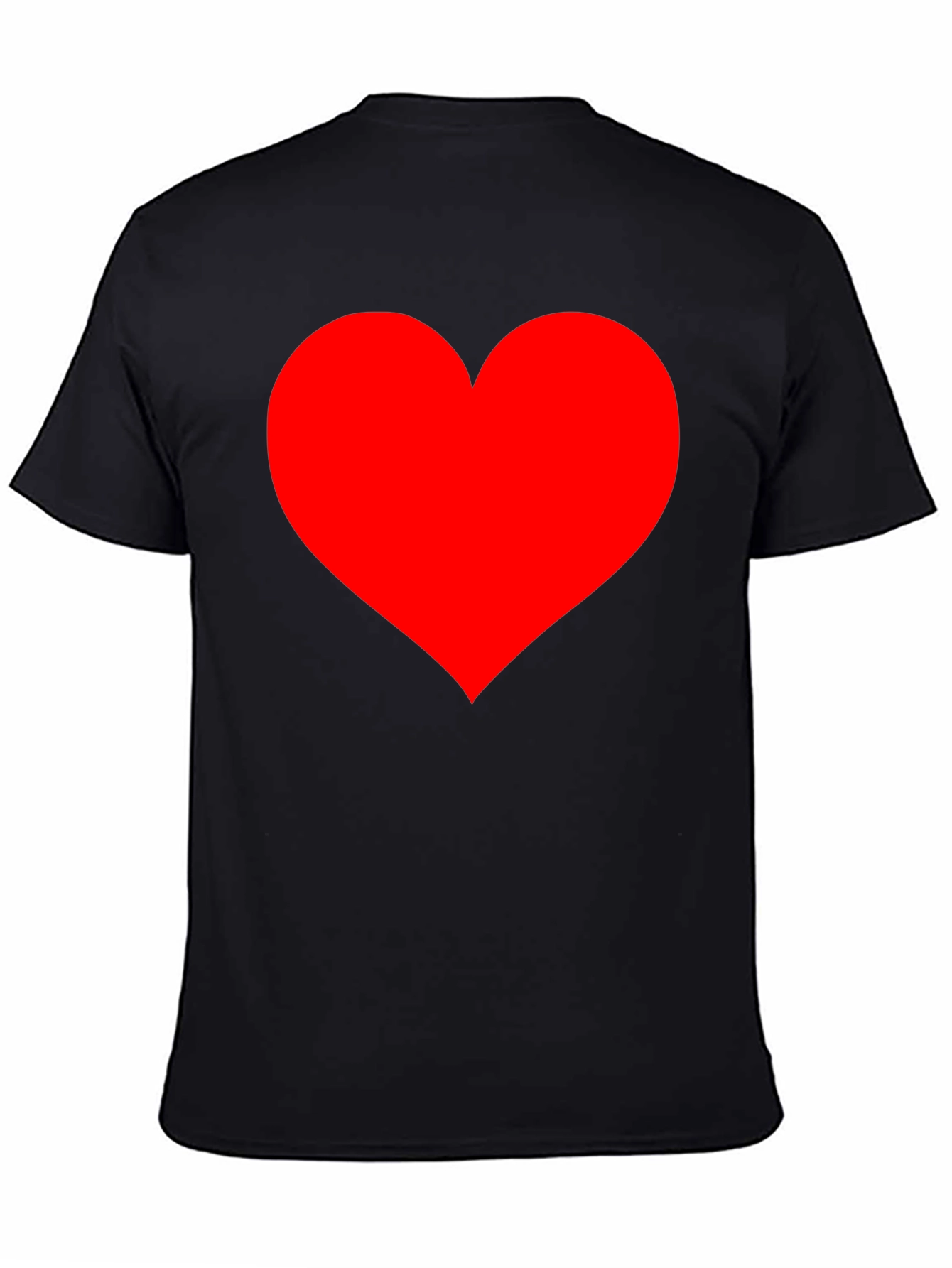Heart Graphic Black T-Shirt
