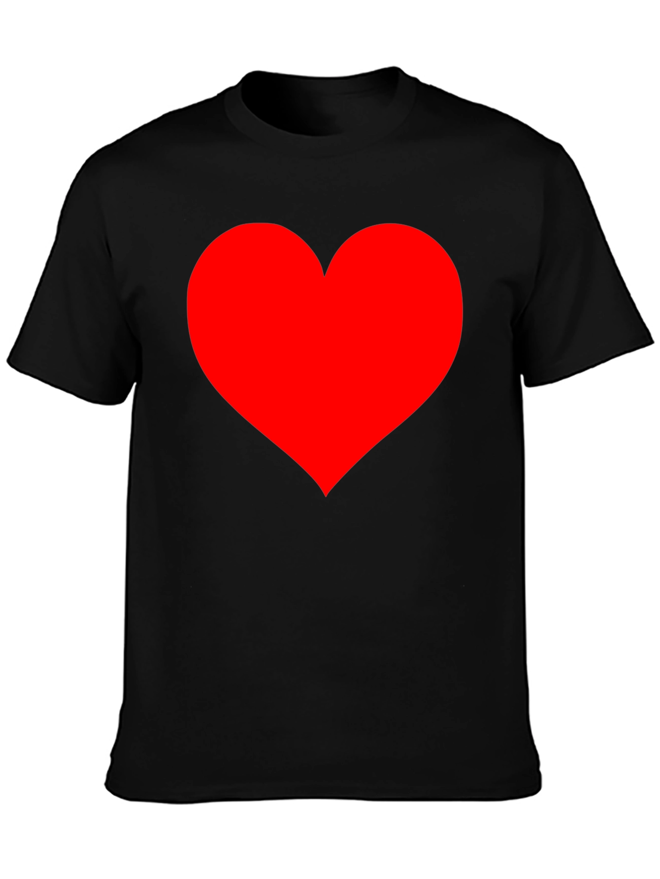 Heart Graphic Black T-Shirt