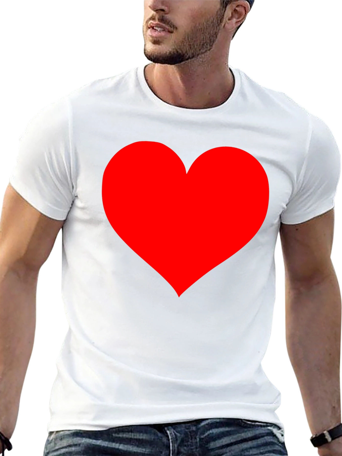 Heart Graphic Black T-Shirt