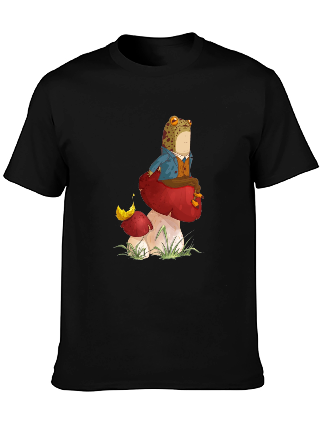 Frog on Mushroom Graphic Tee