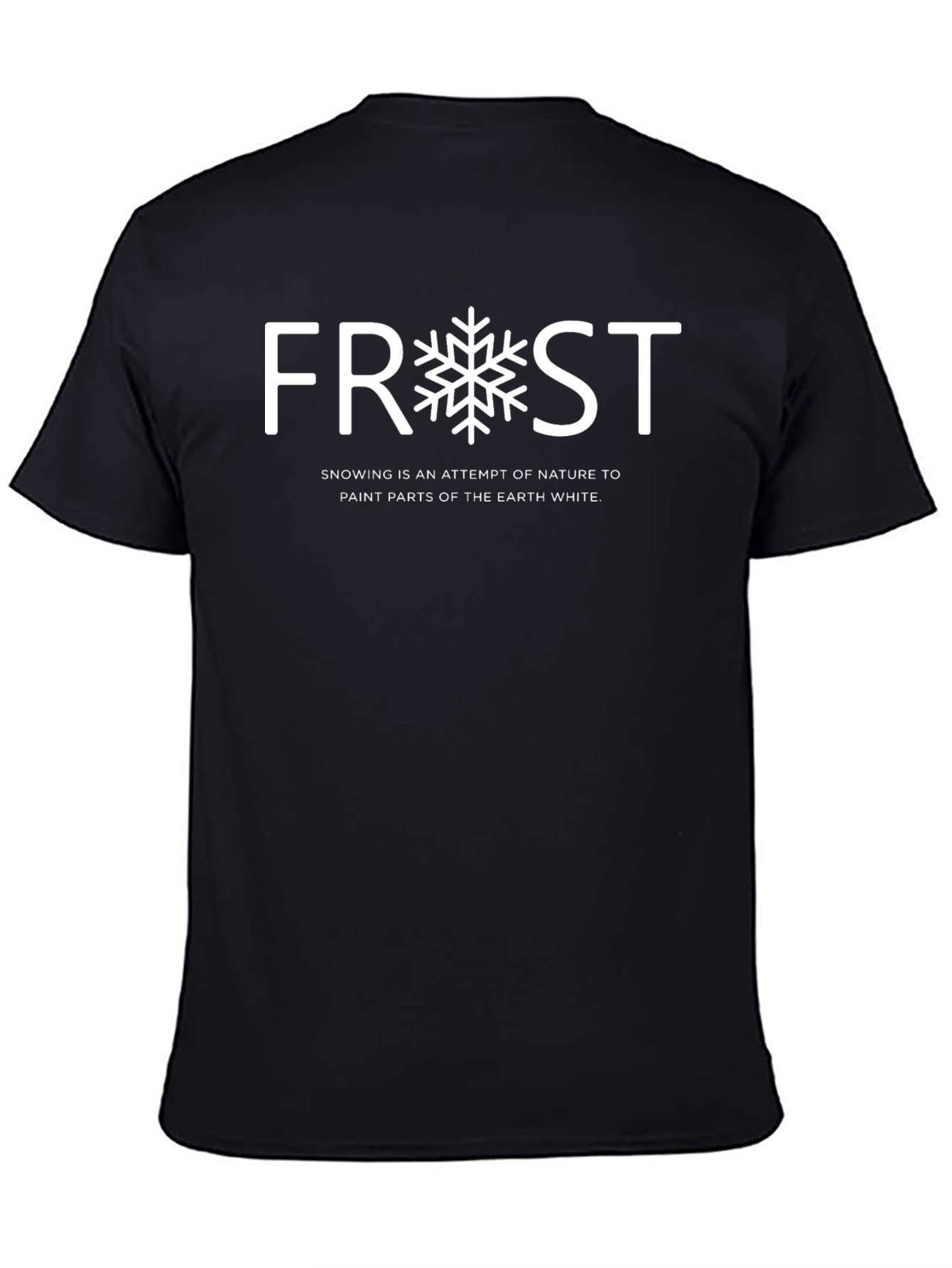 Frost Snowflake Graphic Tee - Winter Statement Shirt