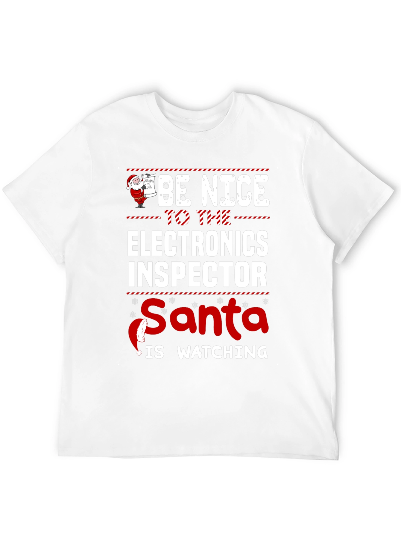 Electronics Inspector Santa T-Shirt