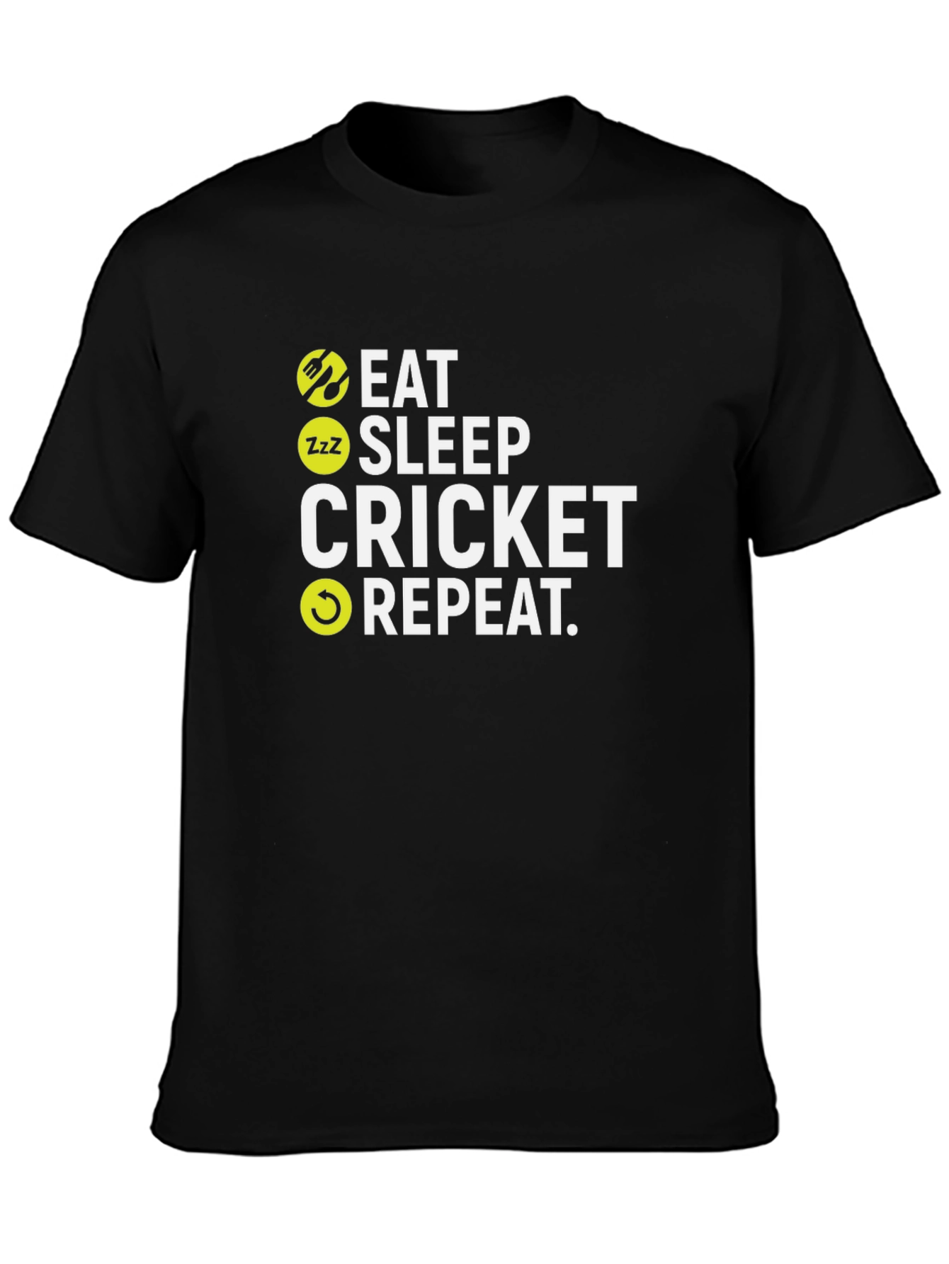Eat Sleep Cricket Repeat T-Shirt