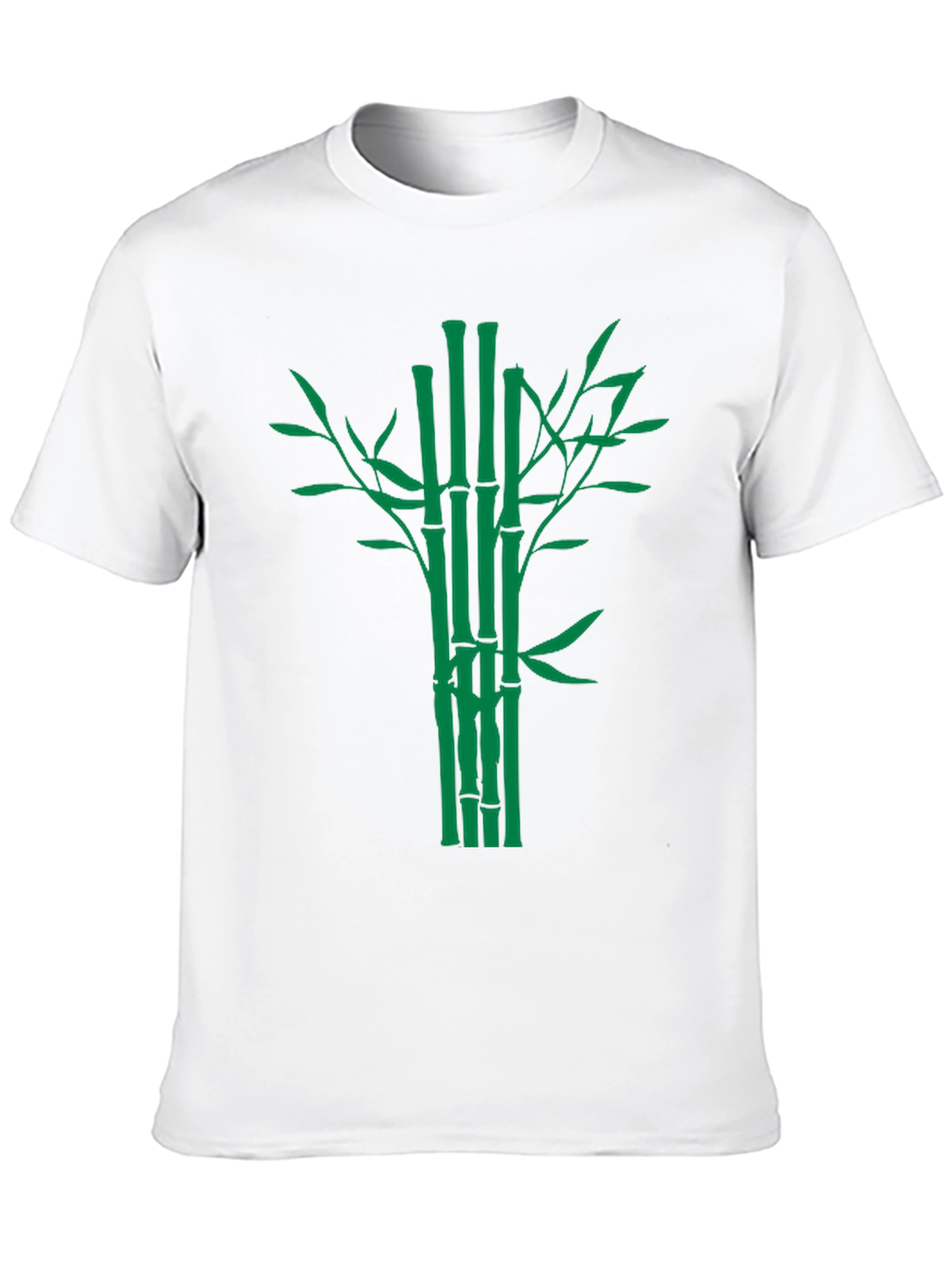 Bamboo Graphic Tee - Classic Black Cotton T-Shirt