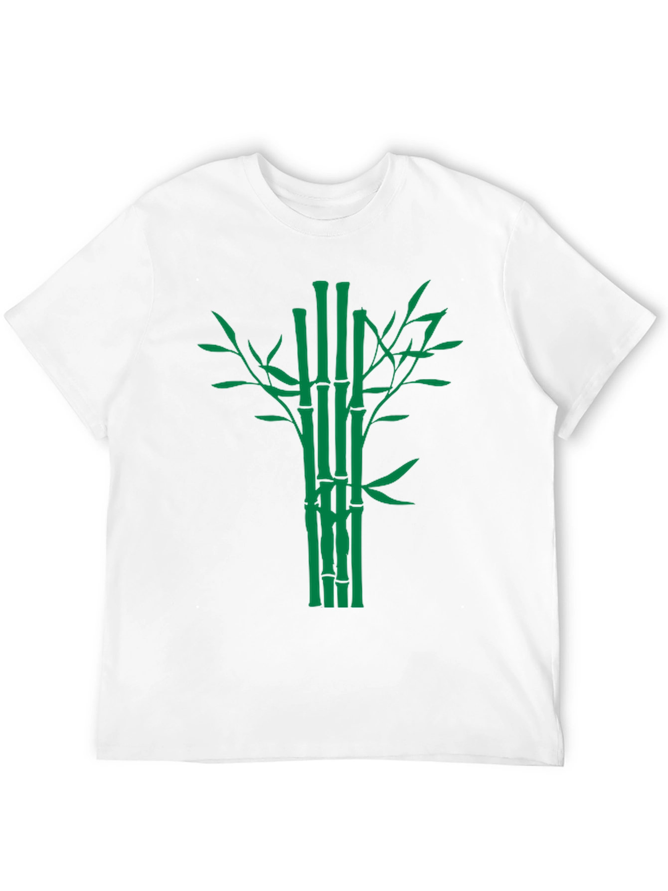 Bamboo Graphic Tee - Classic Black Cotton T-Shirt