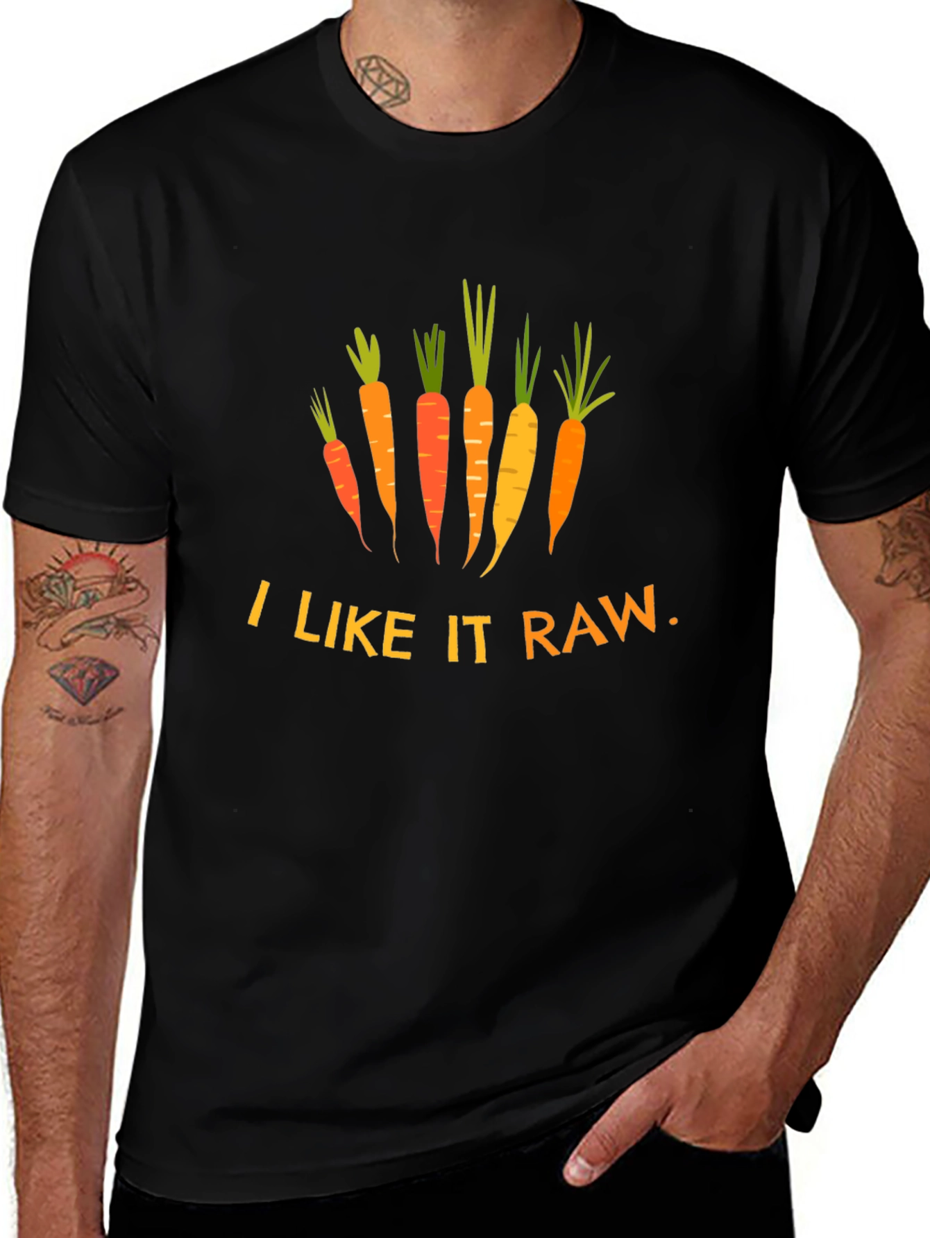 I Like It Raw Carrot T-Shirt