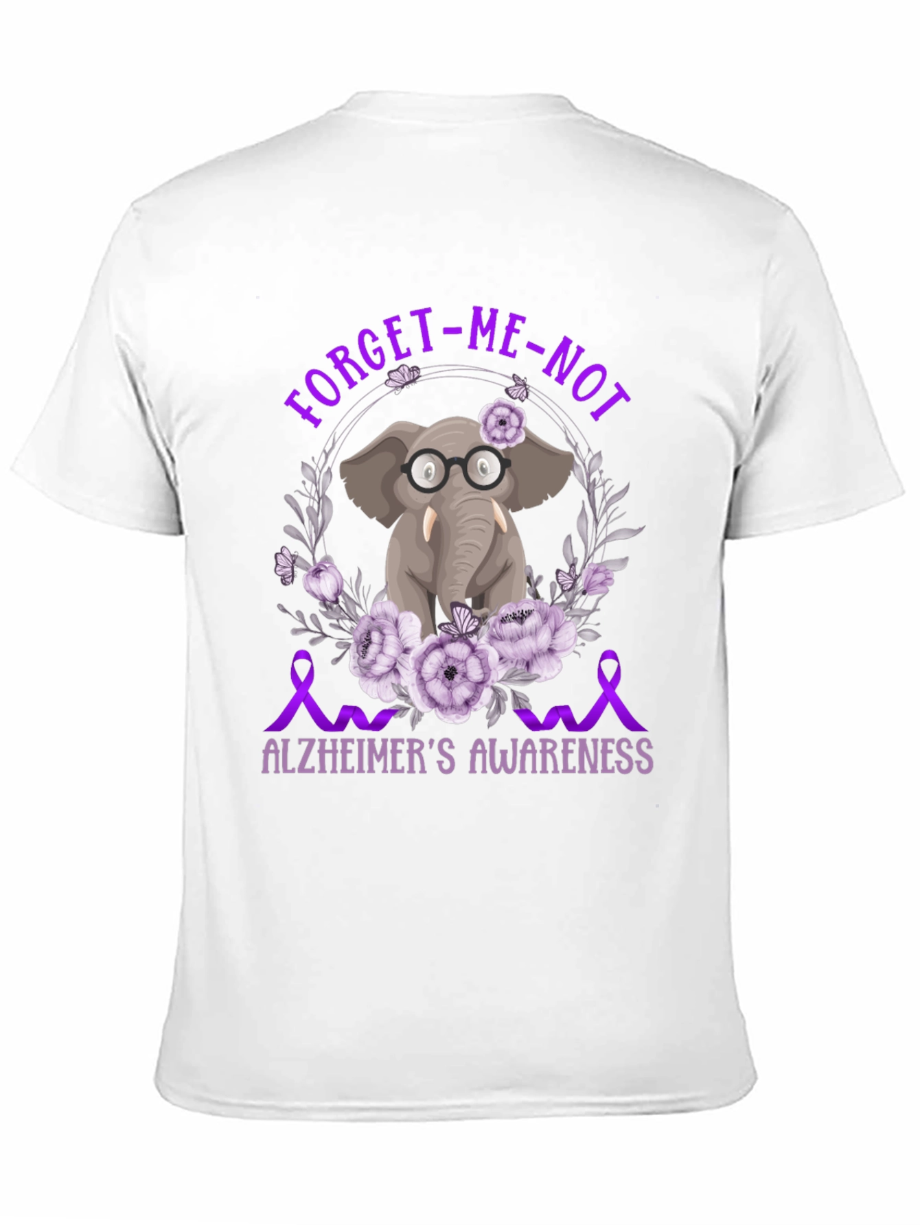 Alzheimers Awareness Elephant T-Shirt
