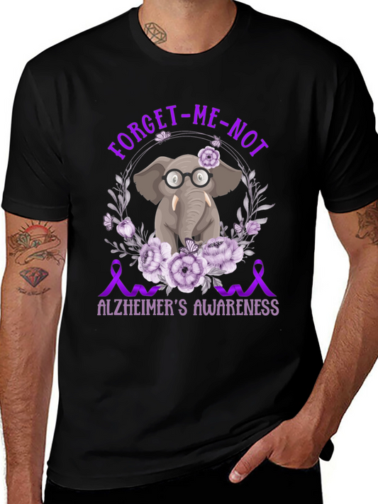 Alzheimers Awareness Elephant T-Shirt